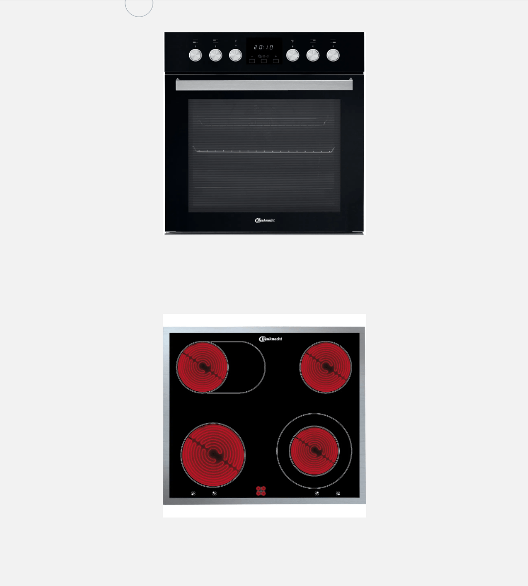 Bauknecht Einbauherdset HEKO H500 : Einbauherd HVS5 TH8VS3 ES + Kochfeld CHR 9642 IN
