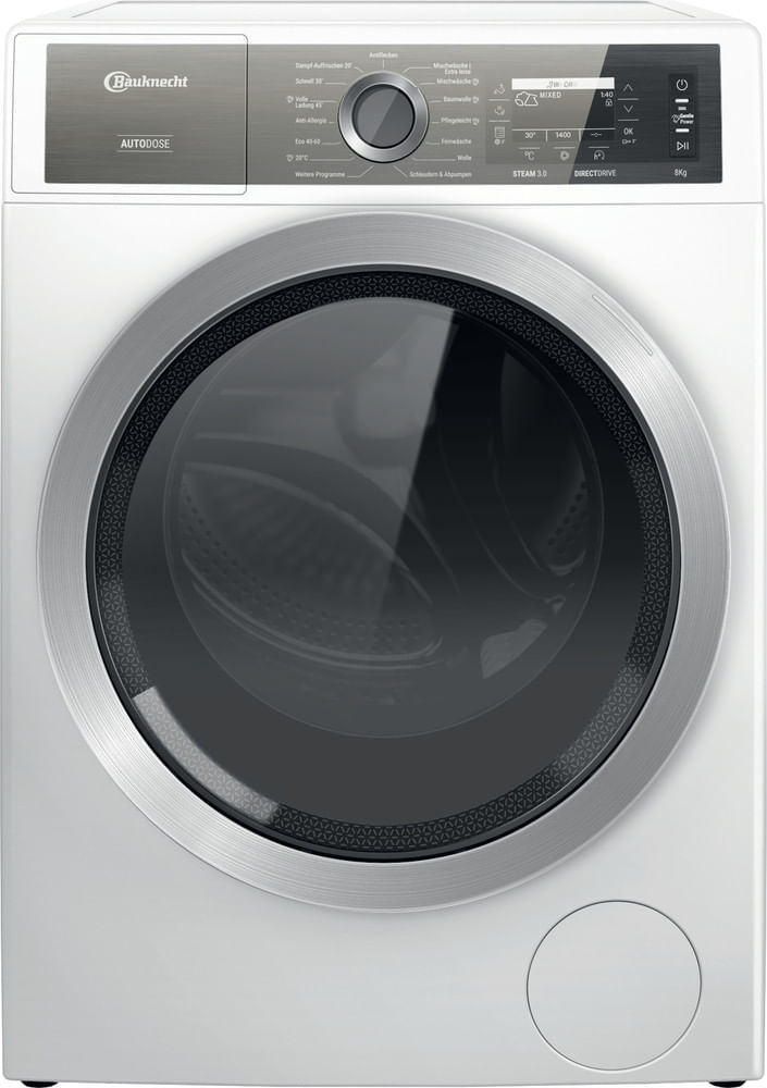 Bauknecht Frontlader-Waschmaschine: 8,0 kg - B8X 89ADE SILENCE DE
