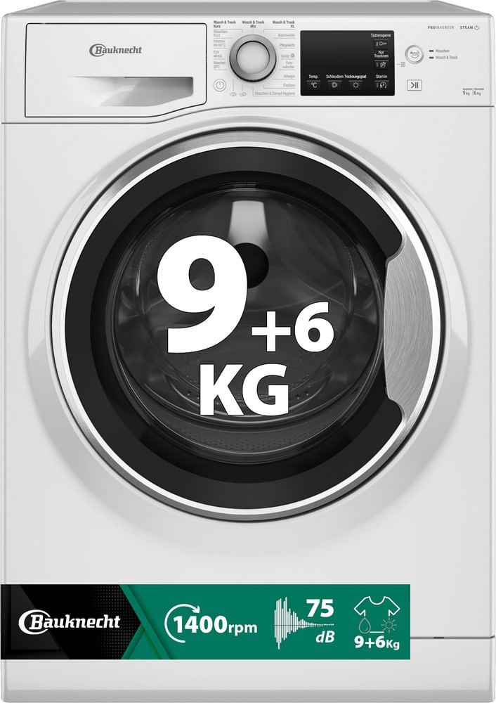 Bauknecht Waschtrockner: 9,0 kg - WATK Sense 96 41 N