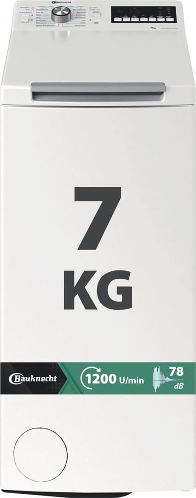 Bauknecht Toplader-Waschmaschine: 7,0 kg - WAT Eco 712 B3