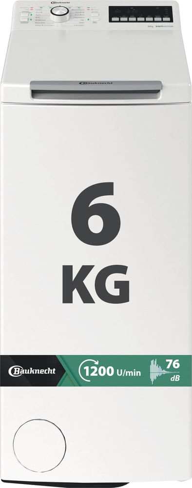 Bauknecht Toplader-Waschmaschine: 6,0 kg - WMT Pro Eco 6ZB