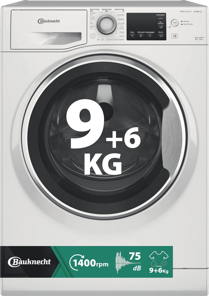 Bauknecht Waschtrockner: 9,0 kg - WATK Sense 9614 C