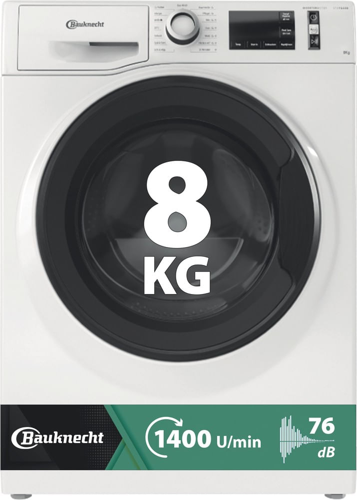 Bauknecht Frontlader-Waschmaschine: 8,0 kg - WM Pure 8AA