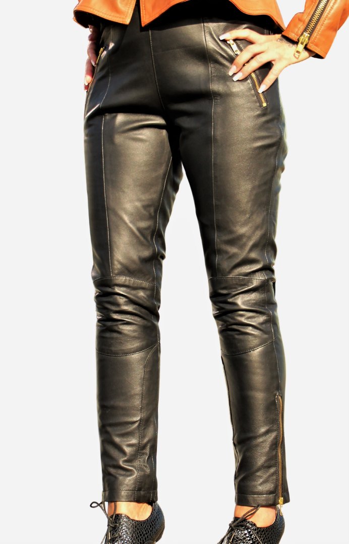 Lederhose aus ECHT Leder mit hoher Taille