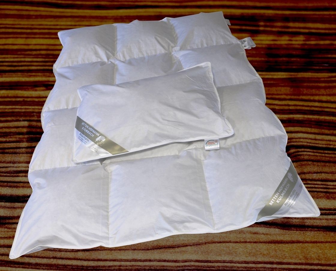 Hofmann Set Luxus Baby Kinder Ganzjahres Daunenbett Daunendecke 100x135 + 40x60