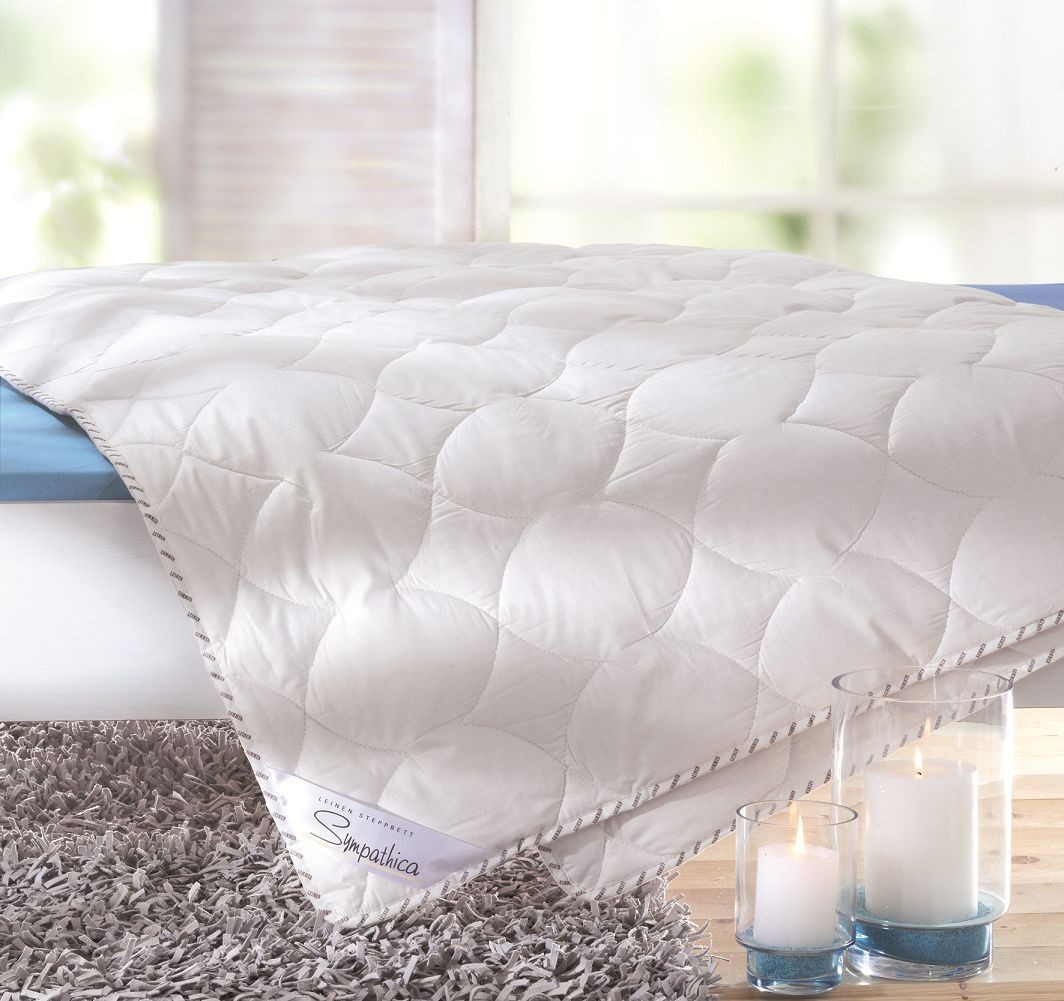 Leinen Kinder Sommerdecke 100x135 cm Sommerbett Steppbett 100% Natur leicht