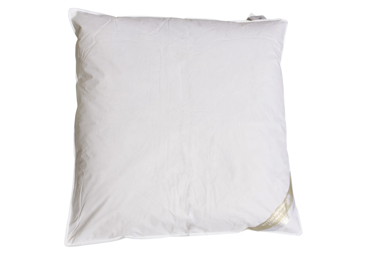 Betten Hofmann Kinder Flachkissen 80x80 cm Daunenkissen flaches Kopfkissen 330 g