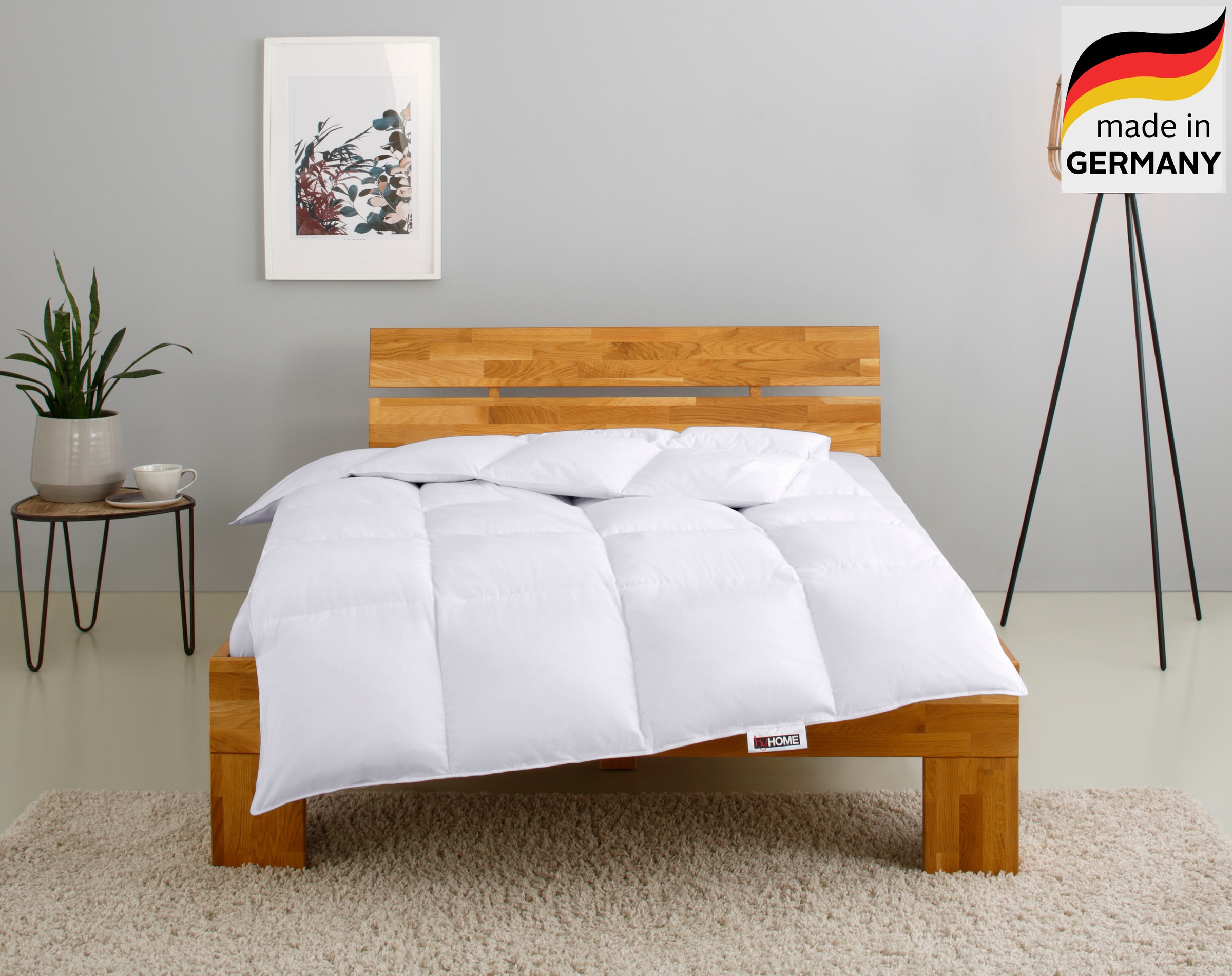 OTTO home Federbettdecke 'RINA, Bettdecke in 135x200 cm & 155x220 cm, Made in Germany' warm Füllung 70% Federn & 30% Daunen Bezug Baumwolle 1 Stk. tlg. Bettdecken, Sommer, Winter, Decke, Made in Germany