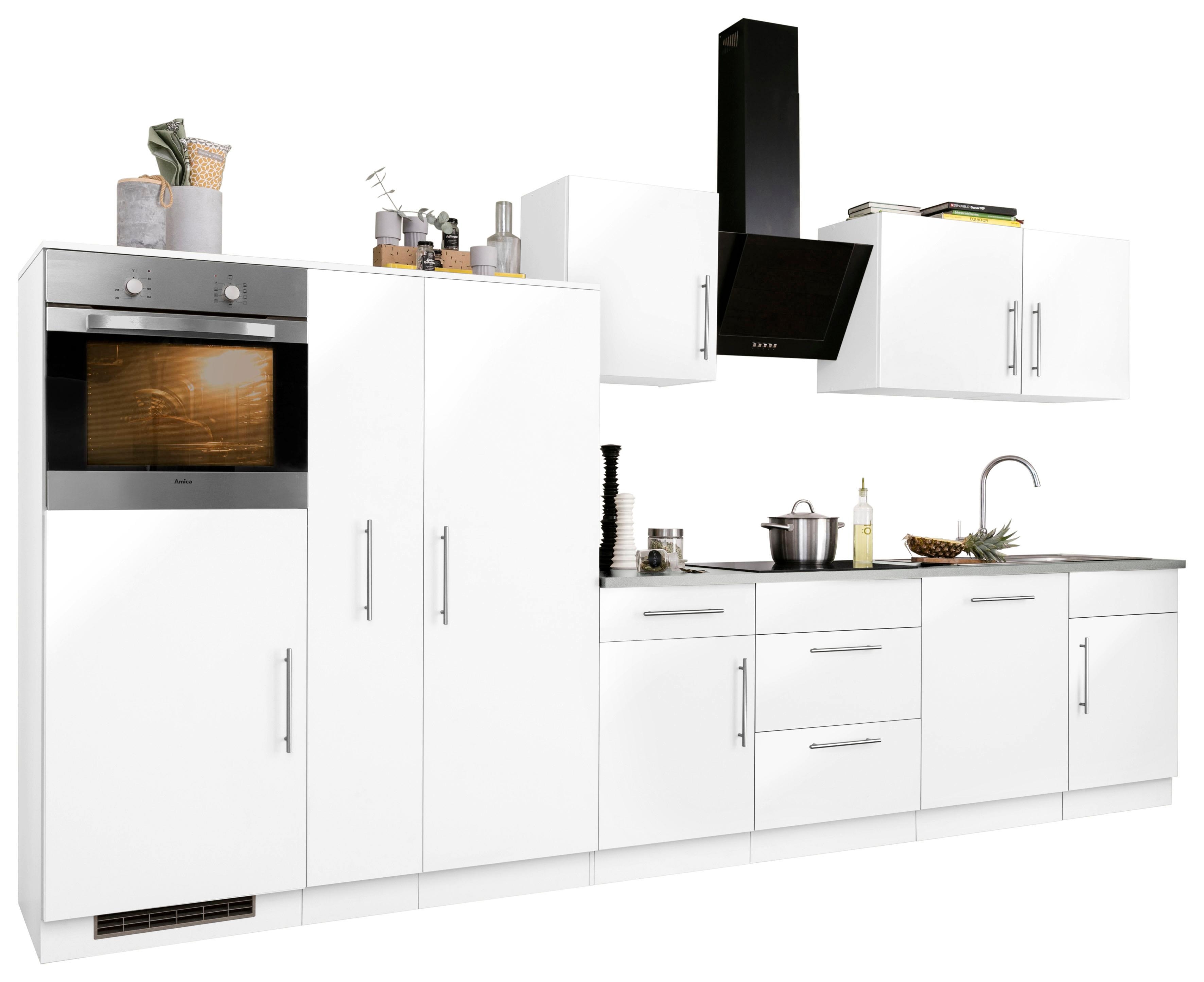 wiho Küchen Küchenzeile 'Cali', mit E-Geräten, Breite 360 cm