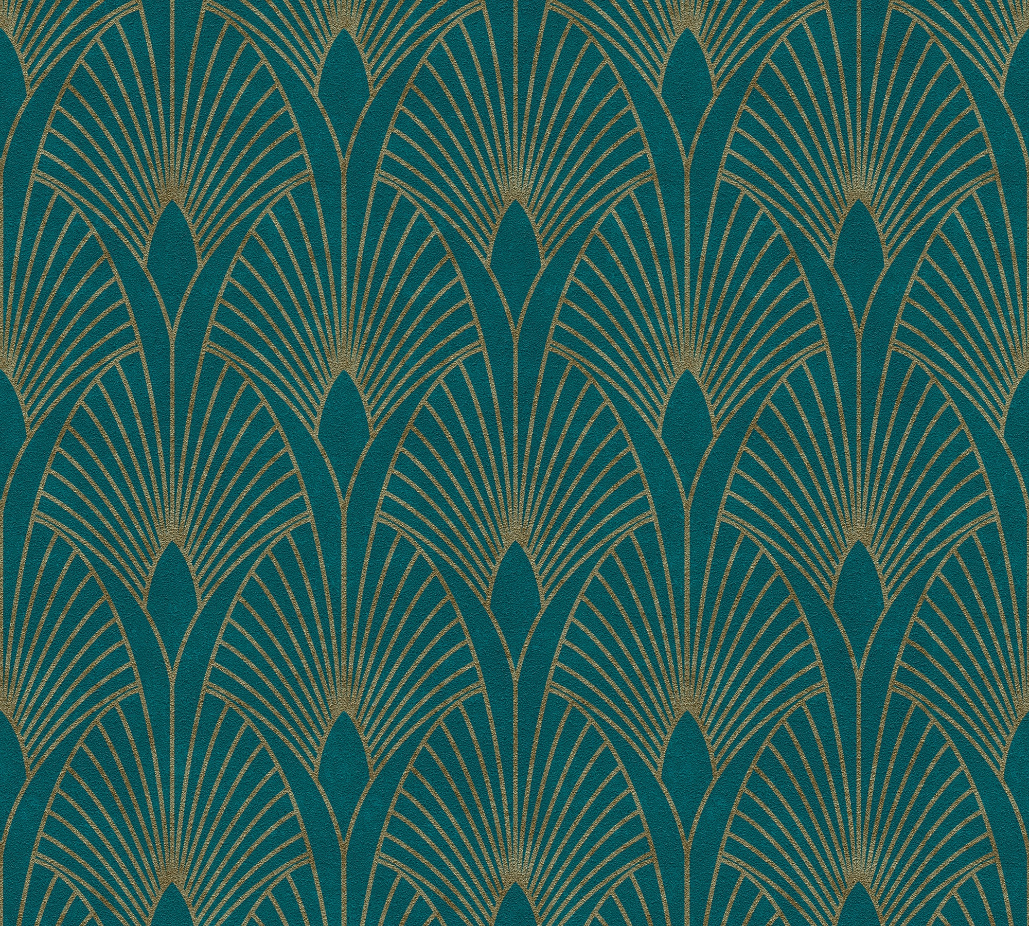 living walls Vliestapete 'New Walls 50s Glam Art Deco Optik' Barock gemustert ornamental leicht strukturiert Tapete Art Deco Tapeten Wohnzimmer Schlafzimmer Küche Flur Design Büro