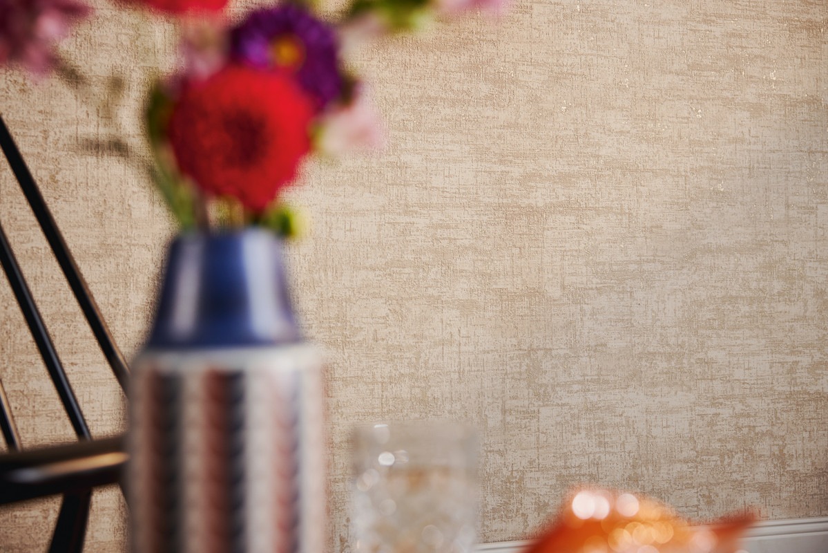 living walls Vliestapete 'Stoires of Life Struktur-Tapete Beige Weiß Vintage' Abriebeffekte einfarbig uni aufgeschäumt Wohnzimmer Vliestapete Modern Tapeten Wohnzimmer Schlafzimmer Küche