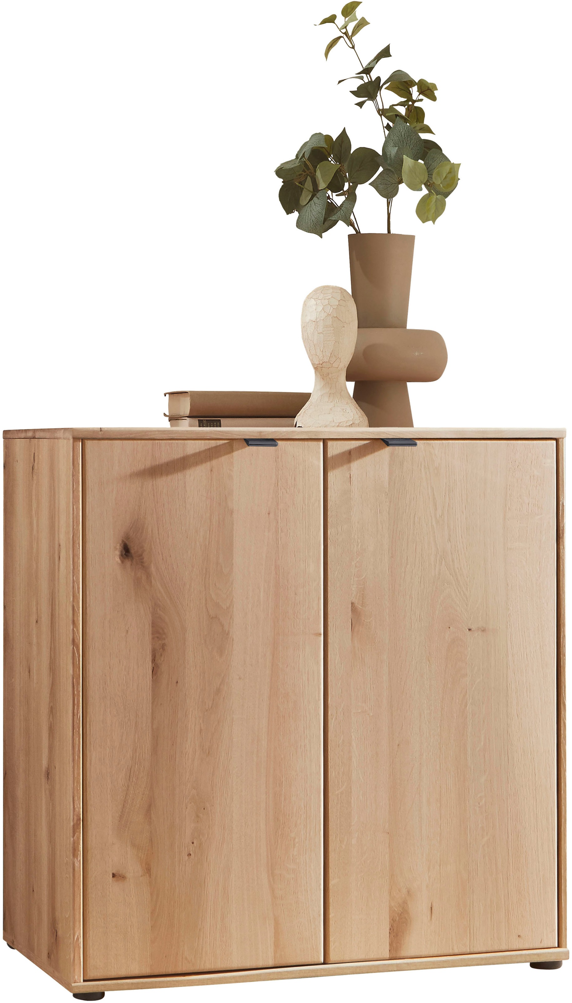 WIEMANN Kommode 'Cardiff Sideboard, Wäscheschrank, teilmassiv Bianco-Eiche, 80 cm' Kommode 80x86x43 cm, braun, mit Dämpfung, MADE IN GERMANY, verschiedenen Ausführungen, inklusive Einlegeboden