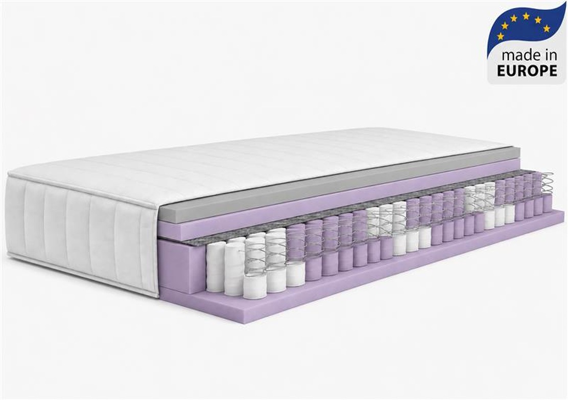 OTTO home Taschenfederkernmatratze 'Matratze,7 Zonen, Federkernmatratze, Matratze mit integriertem Topper' 25 cm hoch Raumgewicht: 28 kg/m³ 400 Federn 1 Stk. tlg. Matratze Torne Premium 25, Matratze 90x200, atmungsaktiv, ergonomisch