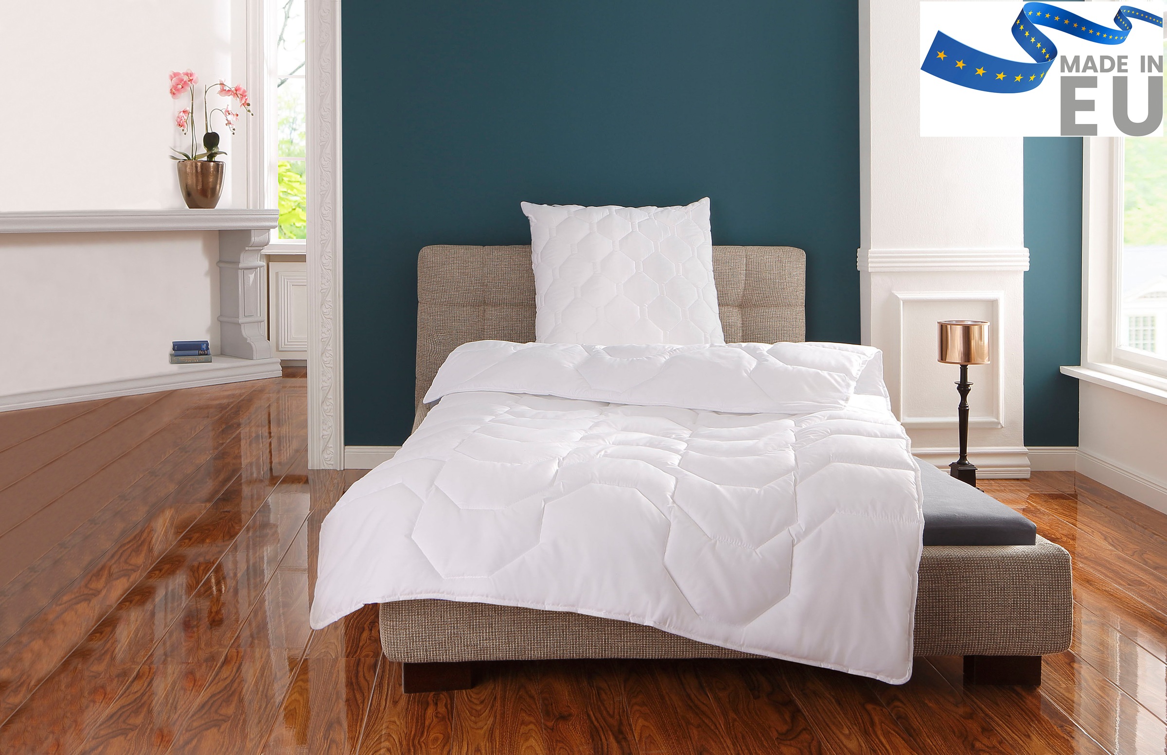 OTTO home Microfaserbettdecke 'Rike, Bettdecke 135x200 cm, 155x220 cm' warm Füllung Polyester Bezug Polyester 1 Stk. tlg. Bettdecken, Sommer, Winter, 4 Jahreszeiten, Decke kochfest bis 95C