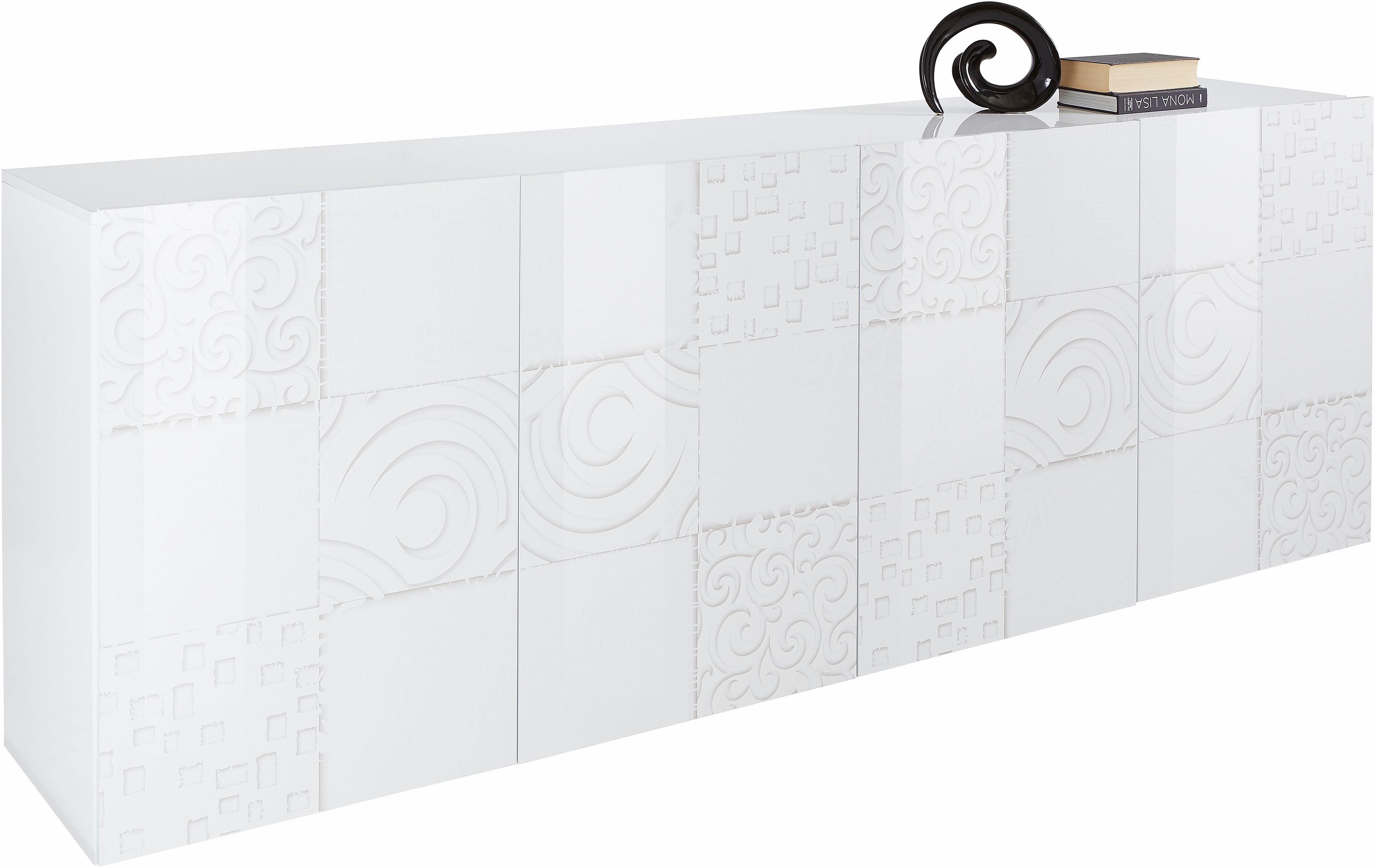 INOSIGN Sideboard 'Miro', Breite 241 cm mit dekorativem Siebdruck