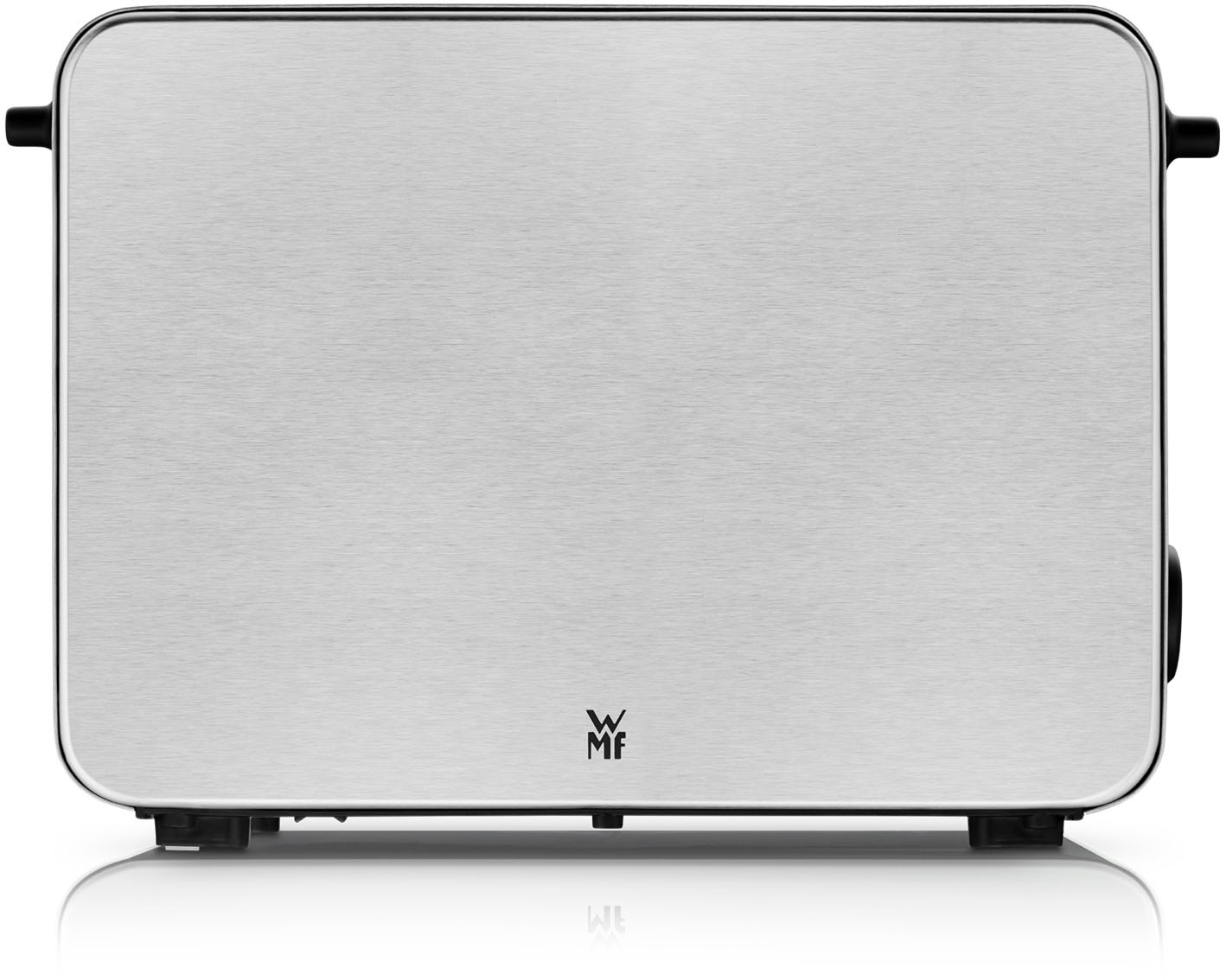 WMF Toaster 'Stelio Edition, 2-Schlitz-Toaster, Brötchenaufsatz, 7 Bräunungsstufen' 2 kurze Schlitze für 2 Scheiben 1050 W Brotzentrierung, Krümelschublade, seidenmattes Cromargan Gehäuse