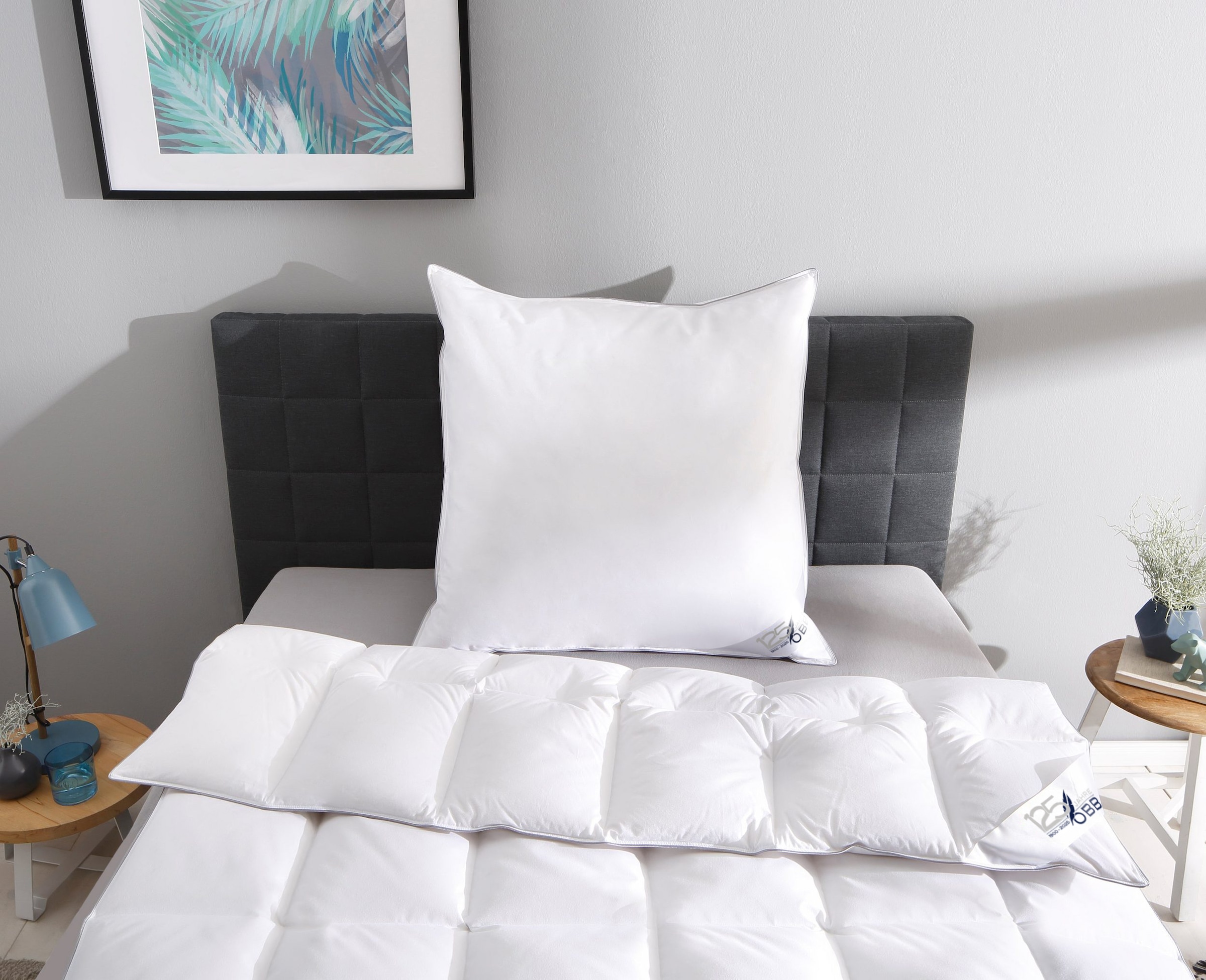 OBB Daunenbettdecke 'Edition 125 Jahre, Bettdecken für Sommer und Winter' extrawarm Füllung 90% Daunen, 10%Federn 1 Stk. tlg. Bettdecke 135x200 cm, 155x220 cm & weitere Größen, Made in Germany