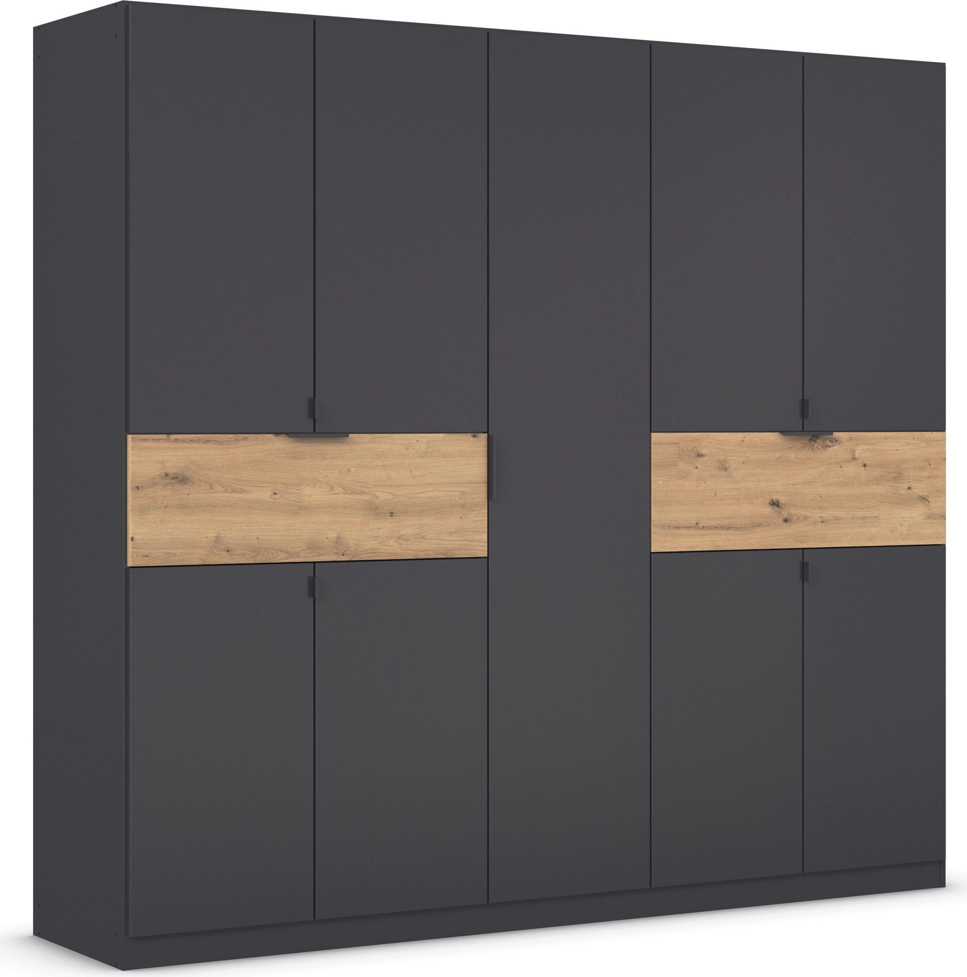 rauch Drehtürenschrank 'Kleiderschrank Schrank Garderobe Wäscheschrank TICAO' Schubladen in der Höhe variabel positionierbar, mit 2 geräumigen Schubladen, viel Stauraum MADE IN GERMANY