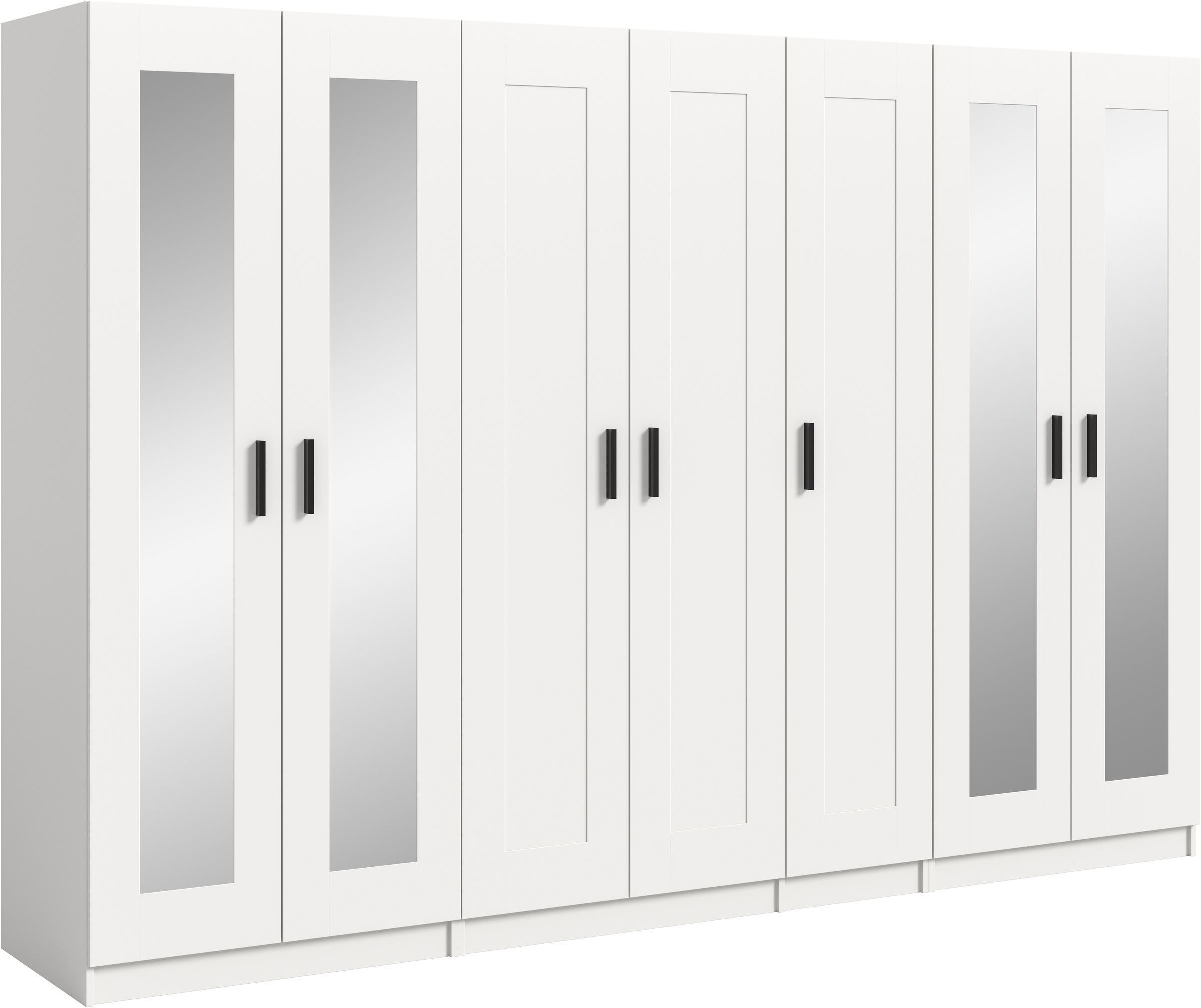 Home affaire Kleiderschrank 'Farmsen, Schlafzimmerschrank, Garderobe, Schrank' Schrank-Kombi, Schlafzimmer, Garderobenschrank, Flur, Set best. aus: 3 Kleiderschränken, individuell platzierbar