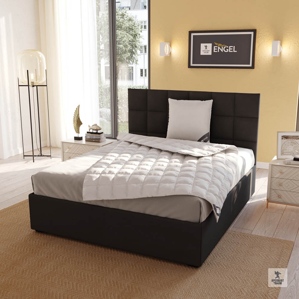 SPESSARTTRAUM Daunenbettdecke 'Mein Engel Bettdecke 135x200cm & weitere Größen' extraleicht Füllung 100% Gänsedaunen 1 Stk. tlg. Bettdecken Made Green zertifiziert und Hausstauballergiker geeignet