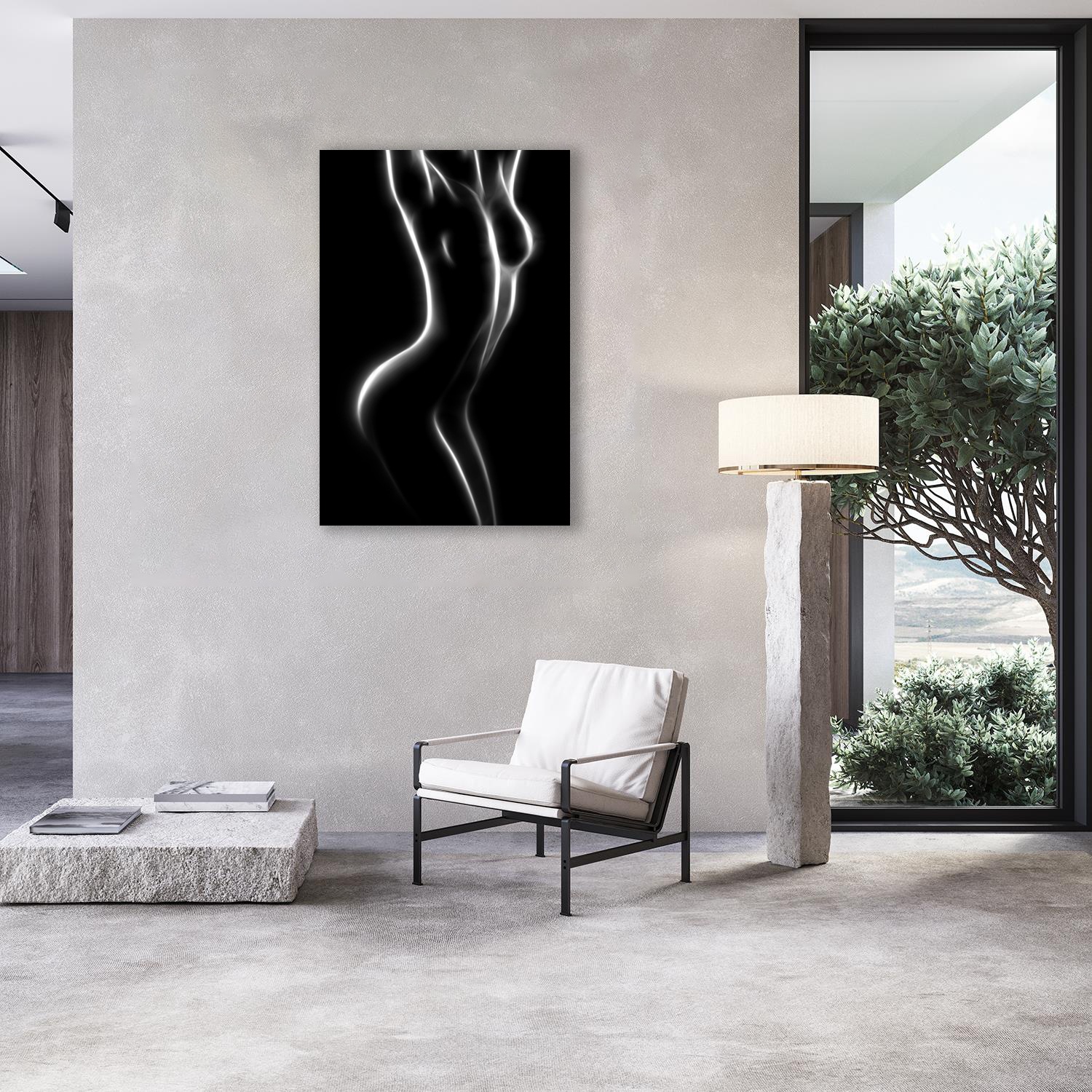 queence Alu-Dibond-Druck 'Sexy Silhouette einer Frau' Bilder von Frauen Erotische Bilder Frau Körper Modern Personen 1 Stk. tlg. Sinnliche Wandbilder in Galeriequalität inkl. Aufhängesystem