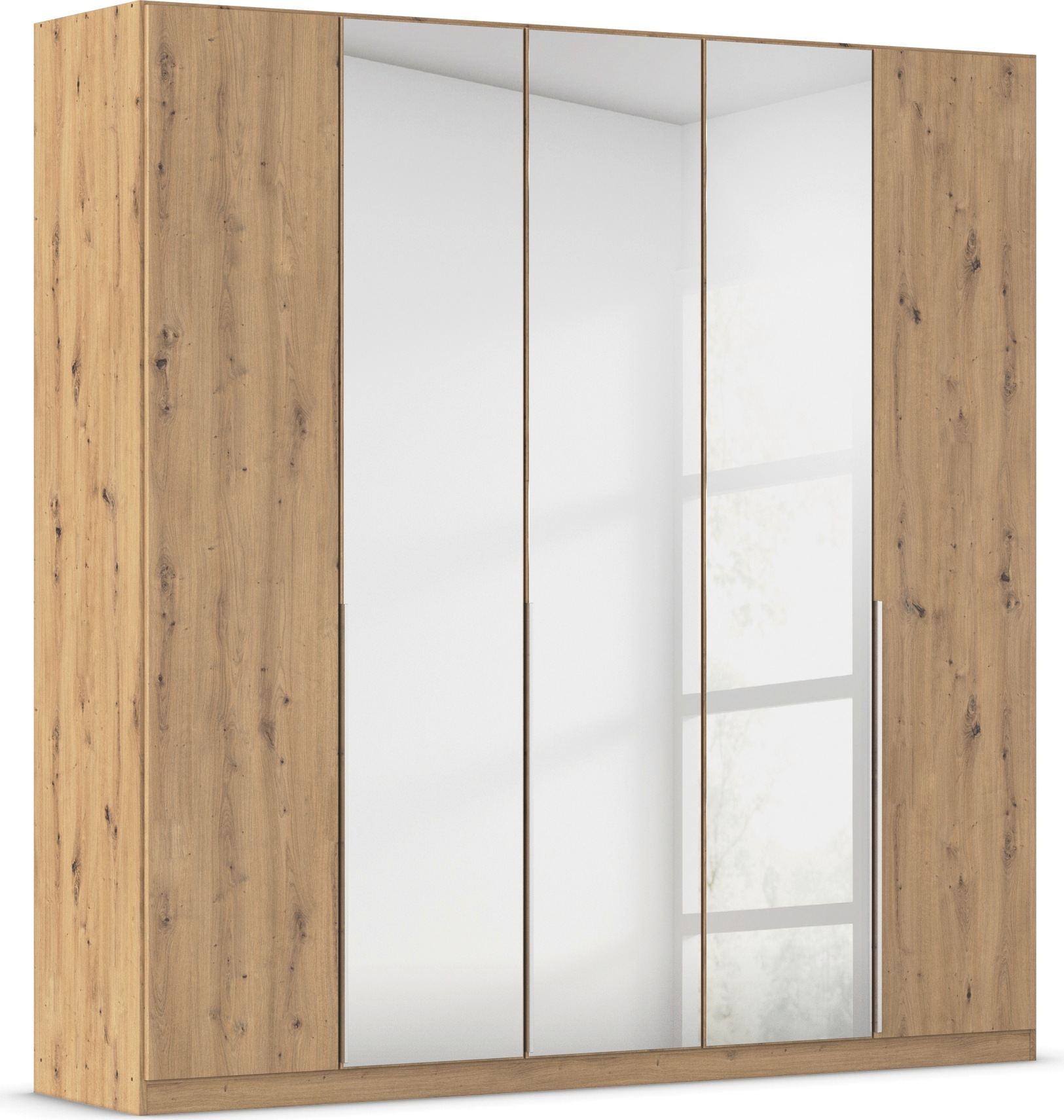 rauch Drehtürenschrank 'Kleiderschrank Schrank Garderobe AGORDO mit Dekor- oder Hochglanzfront' in zwei Griff-Farben, Breiten 91-360 cm, durchdachte Innenausstattung, in 7 Breiten und 2 Höhen MADE IN GERMANY