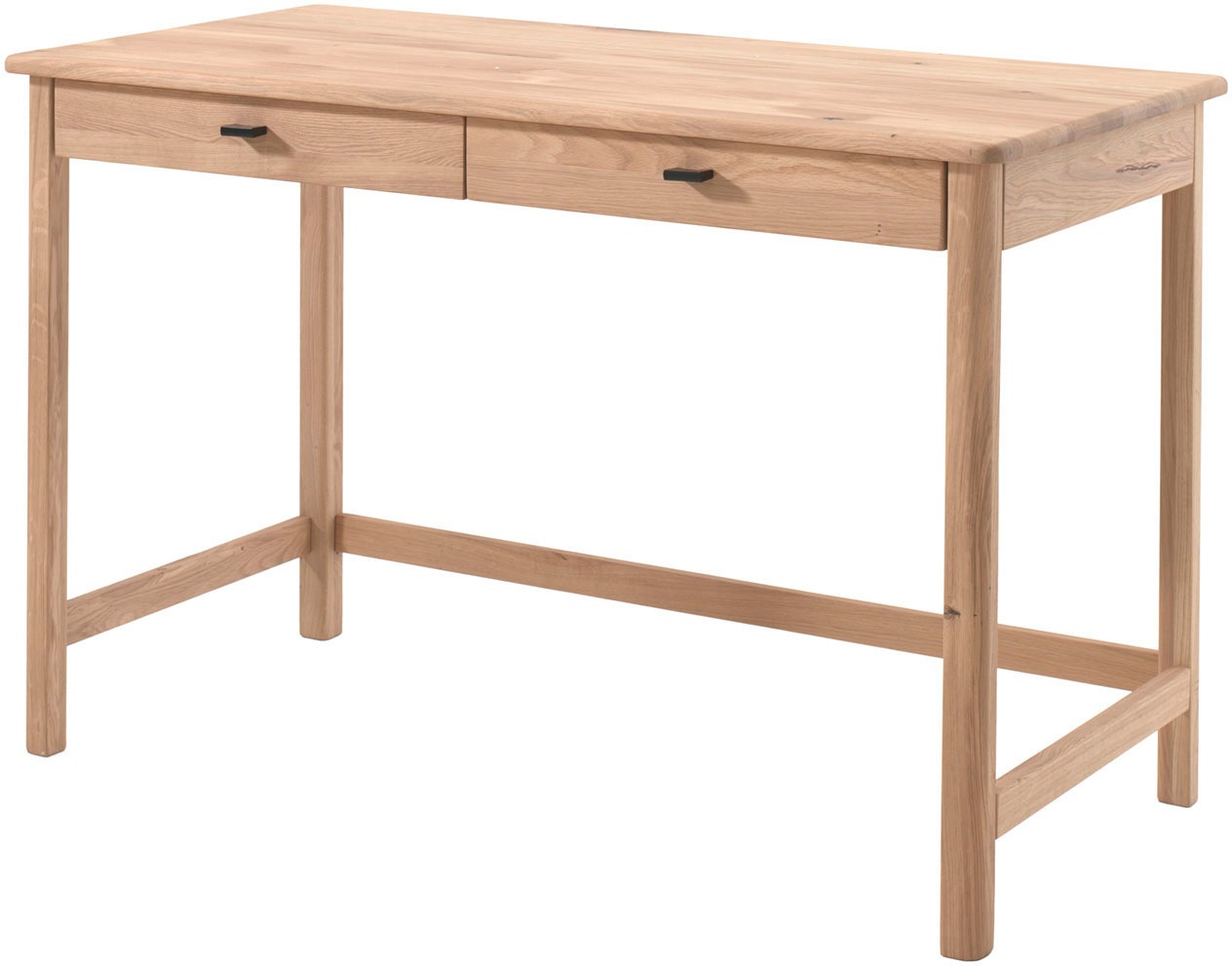 Home affaire Schreibtisch 'Schreibtisch Forrest aus Massivholz, Made in Europe, zeitloses Design' B/H/T ca. 120x77x60 cm, in zwei Ausführungen erhältlich, mit 2 Schubladen (Soft-Close), stabil und standfest gebaut