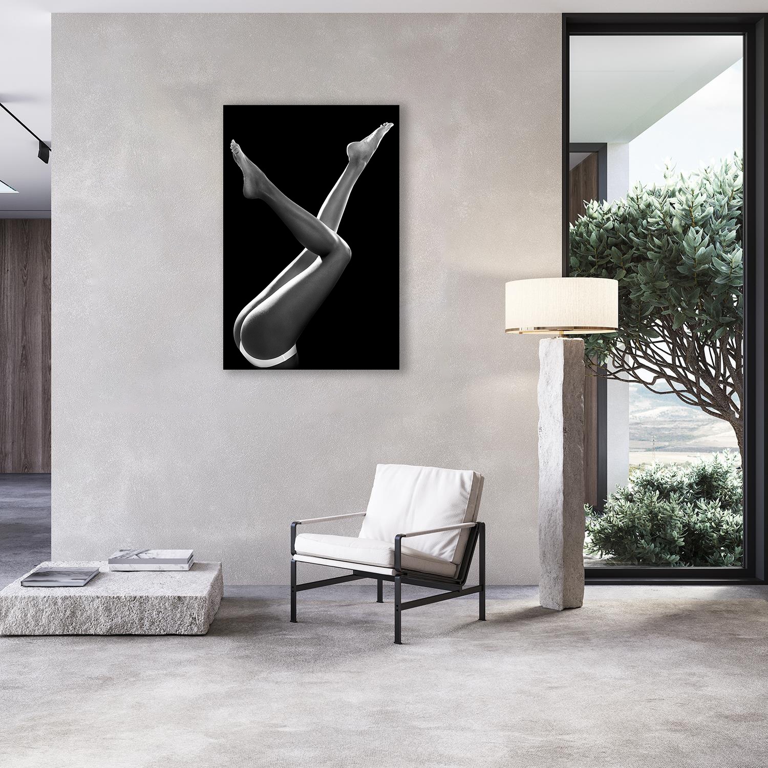 queence Alu-Dibond-Druck 'Verführerische Frauenbeine' Bilder von Frauen Erotische Bilder Frau Körper Modern Personen 1 Stk. tlg. Sinnliche Wandbilder in Galeriequalität inkl. Aufhängesystem