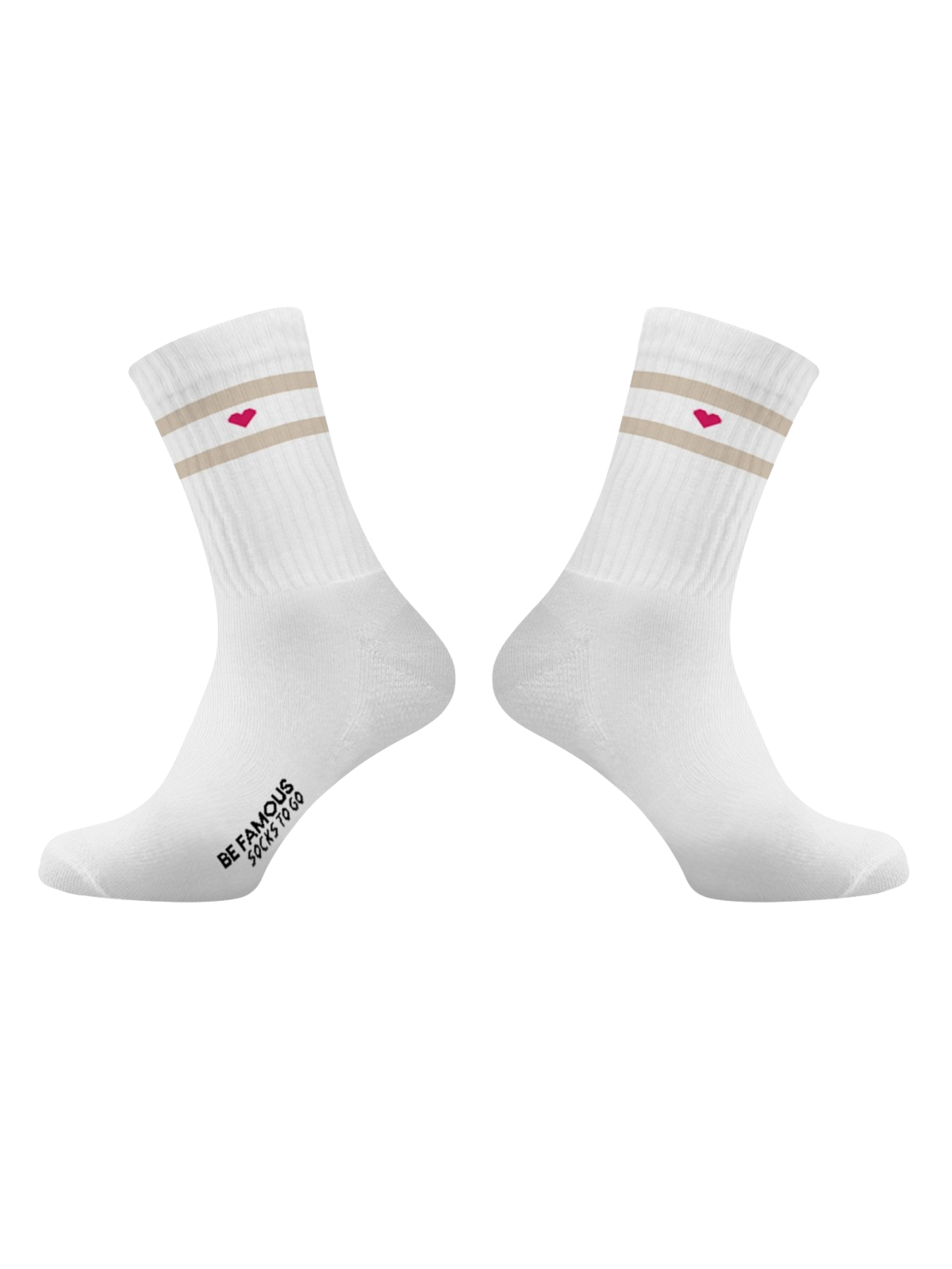 Be Famous Socks to go Statement Socken HEART ♥