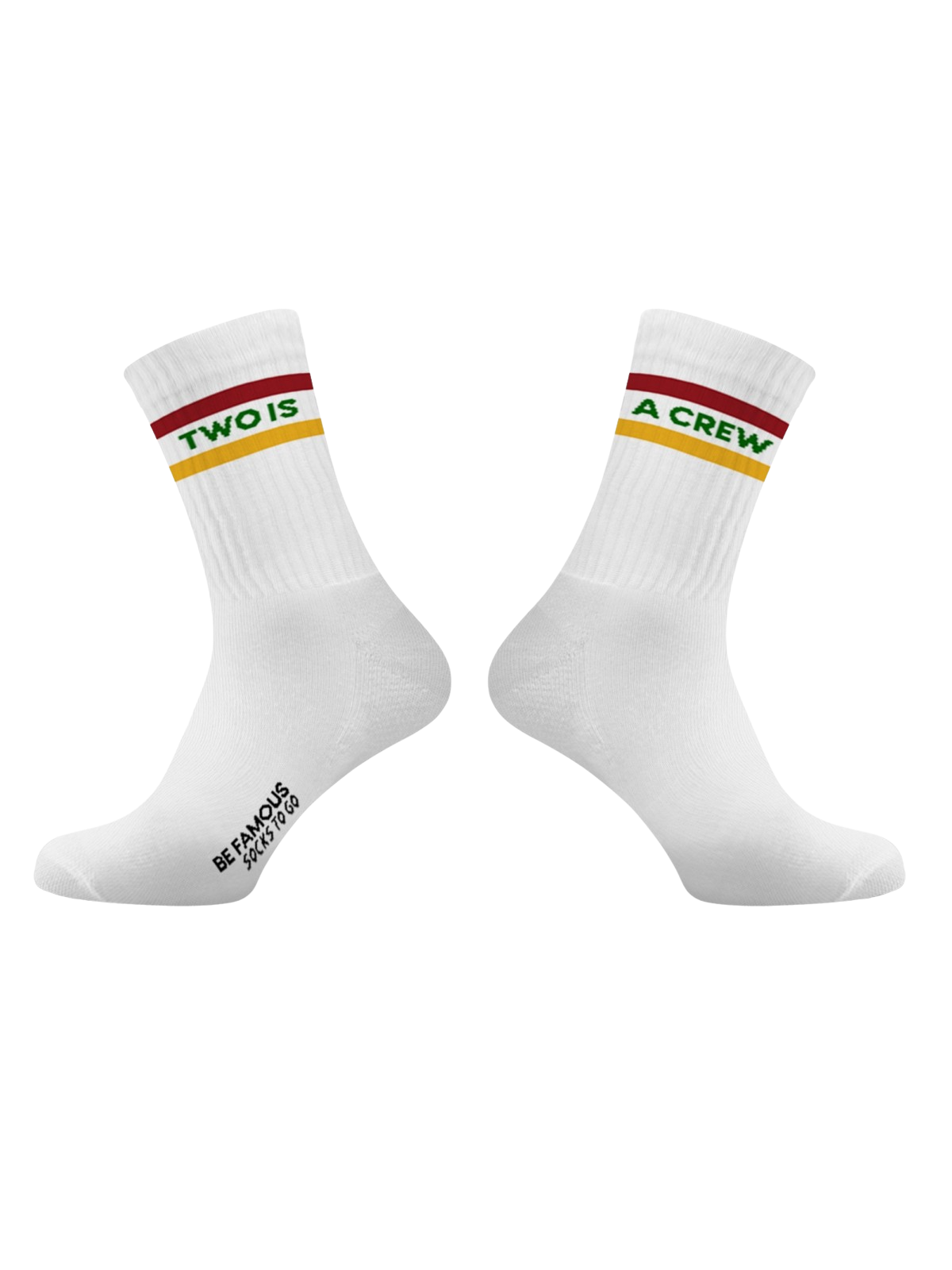 Be Famous x Socks to go Statement Socken TWO IS A CREW