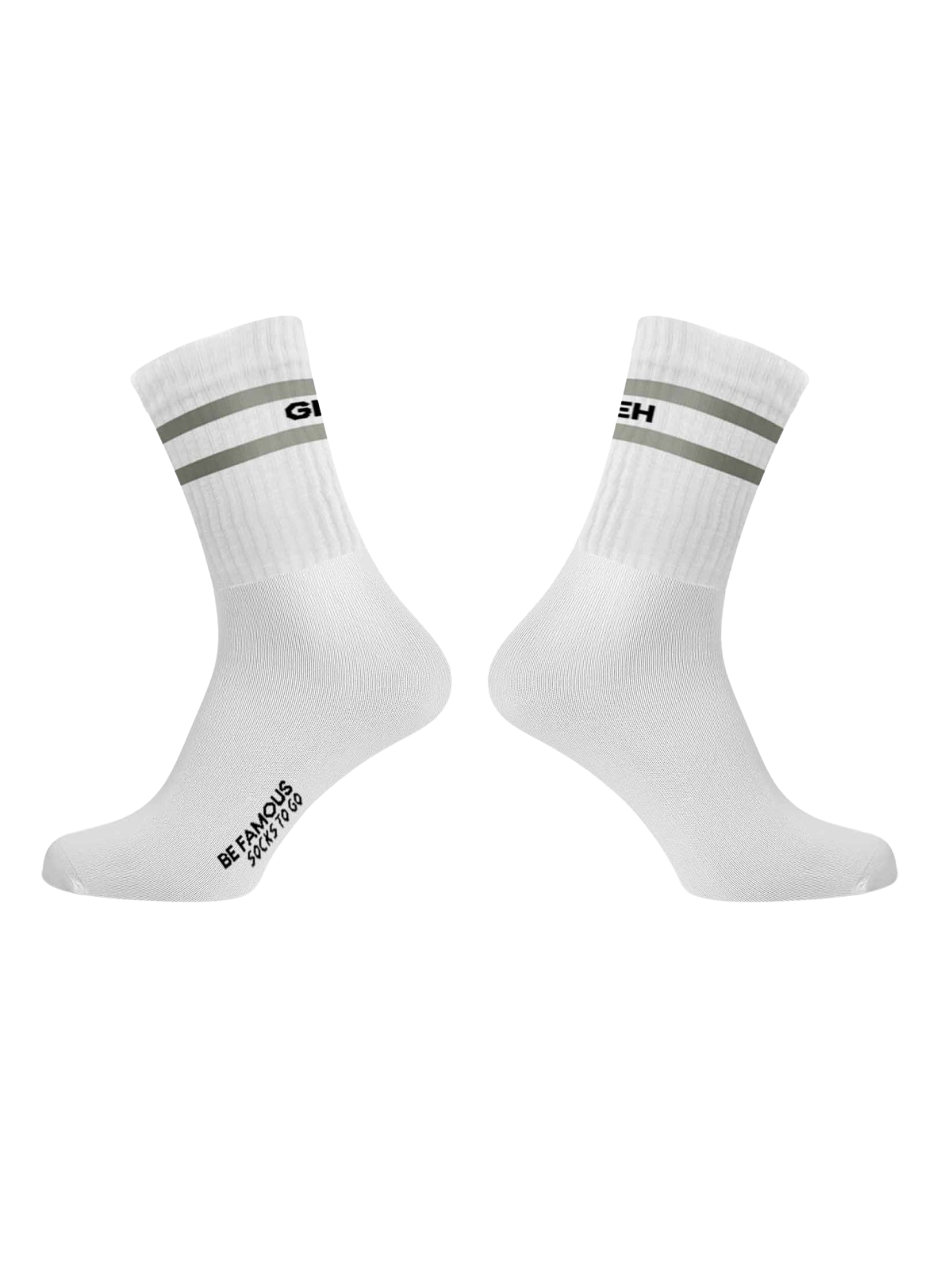 Be Famous Socks to go Statement Socken GEH LEBEN