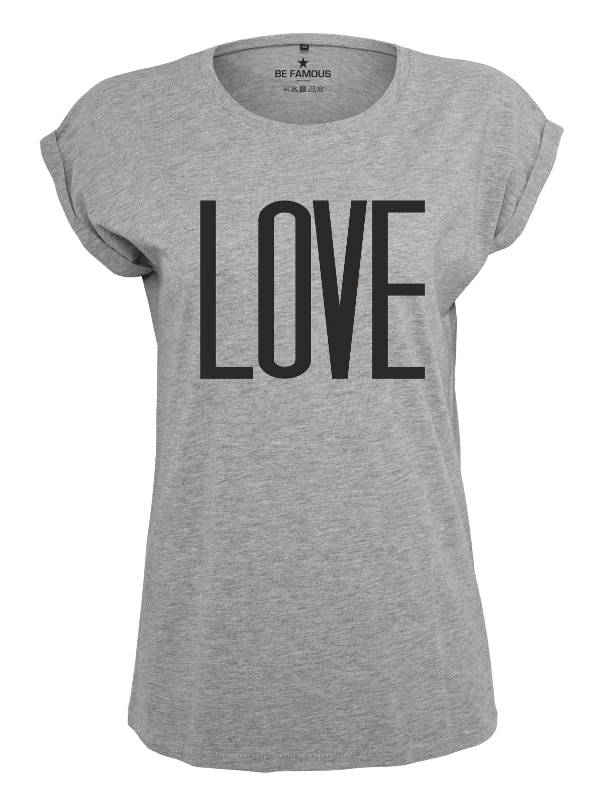 Be Famous Classic Roll Up T-Shirt Biglove