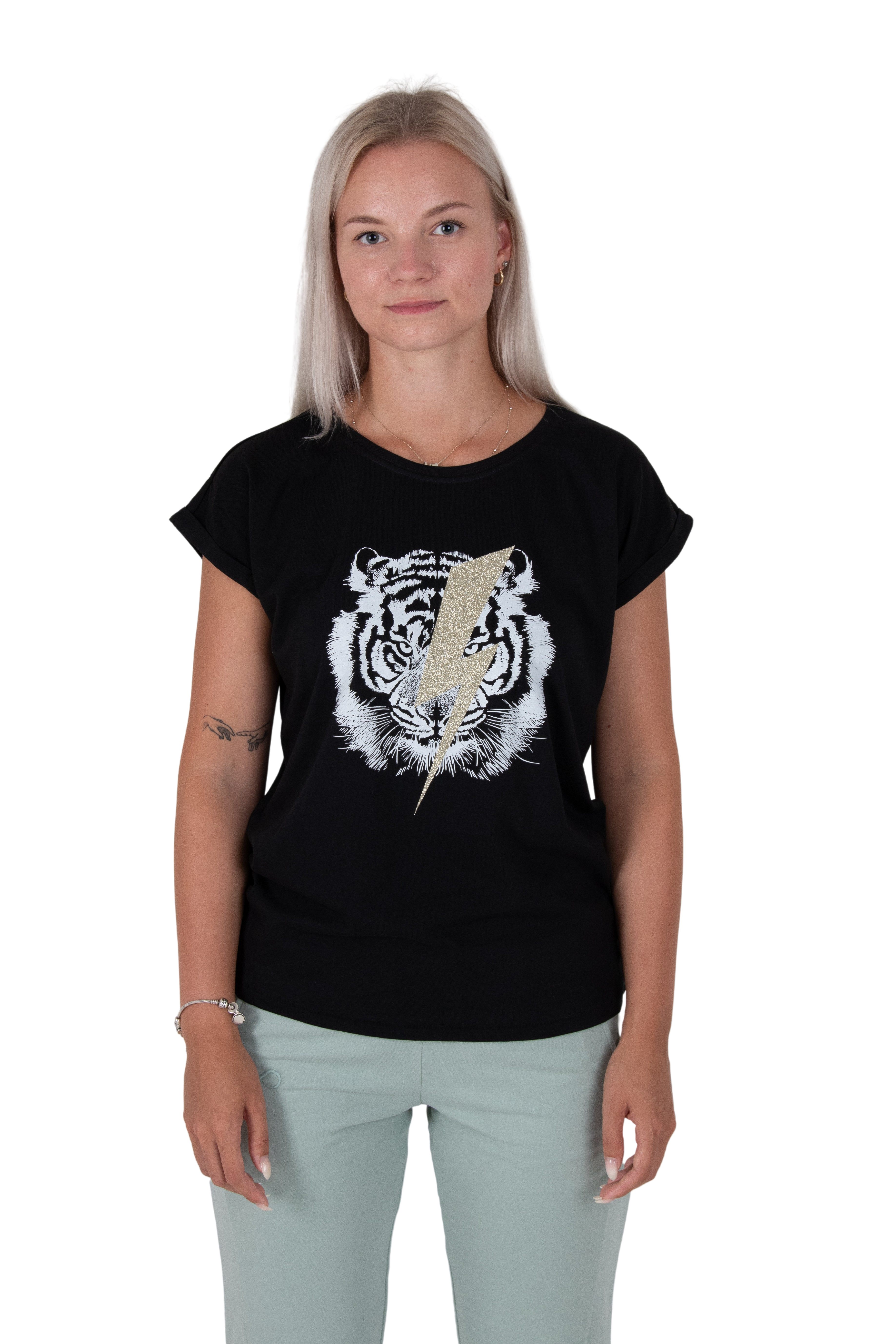 Be Famous Classic Roll Up T-Shirt Tigerflashpho