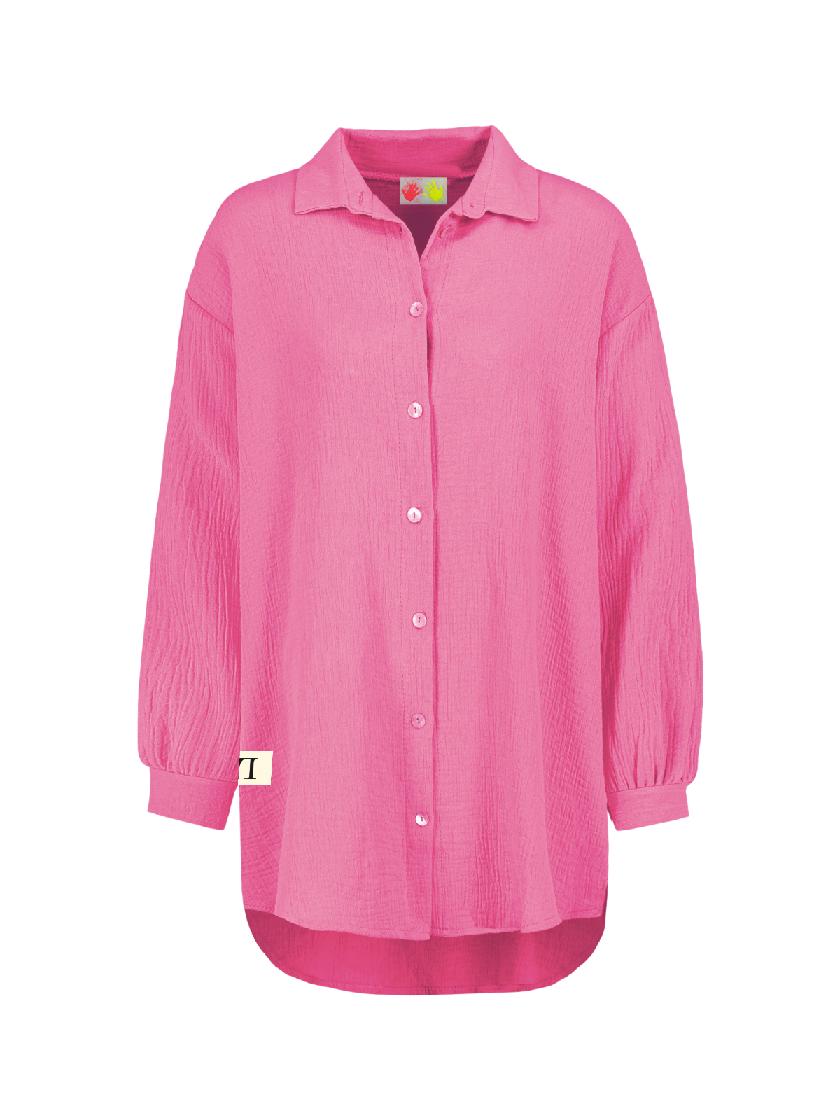 LL -Musselin Bluse fuchsia