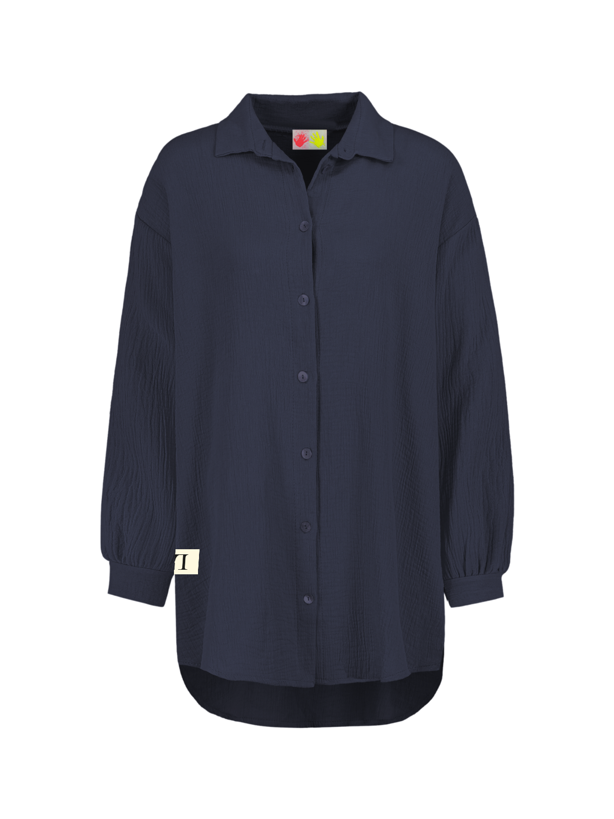 LL -Musselin Bluse navy