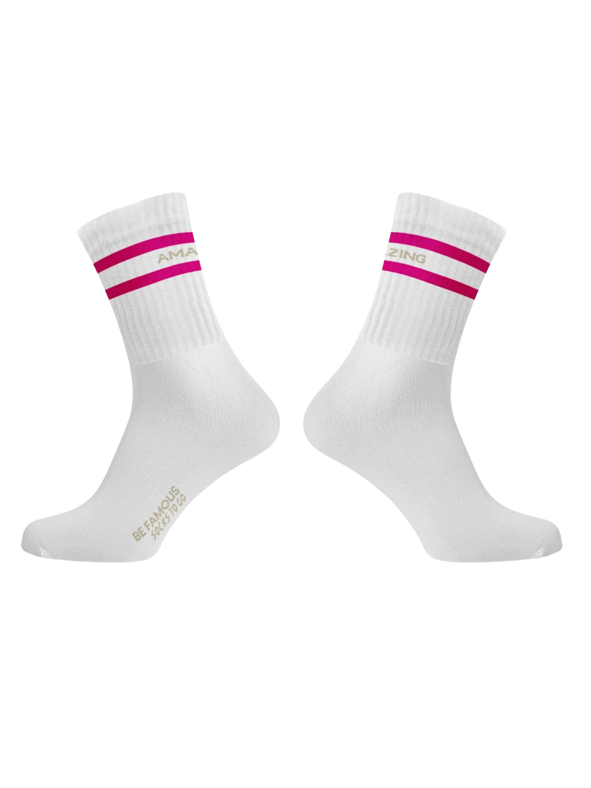 Be Famous Socks to go Statement Socken AMAZING NOT PERFECT