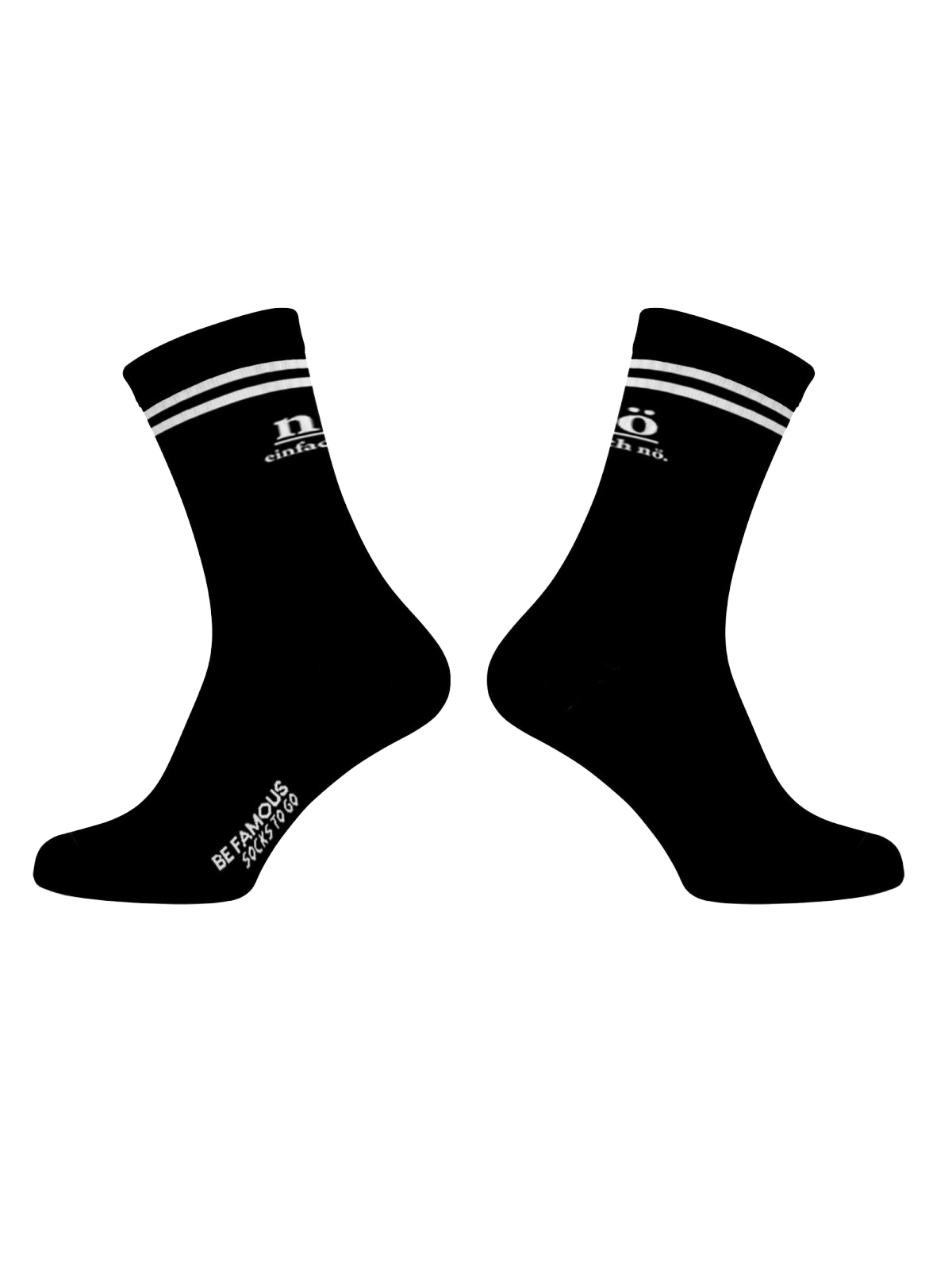 Be Famous Socks to go Statement Socken NÖ EINFACH NÖ