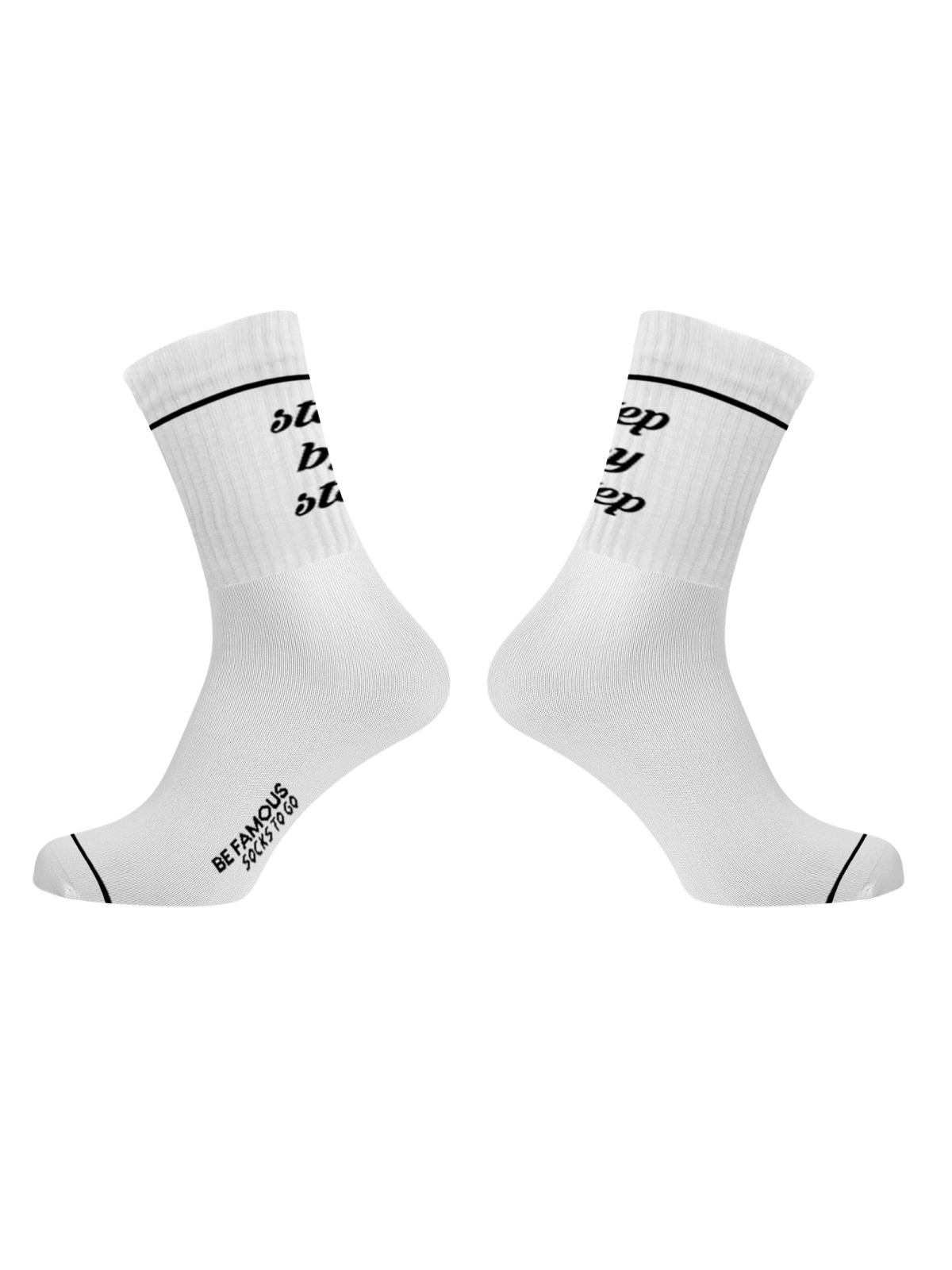 Be Famous Socks to go Statement Socken STEP BY STEP