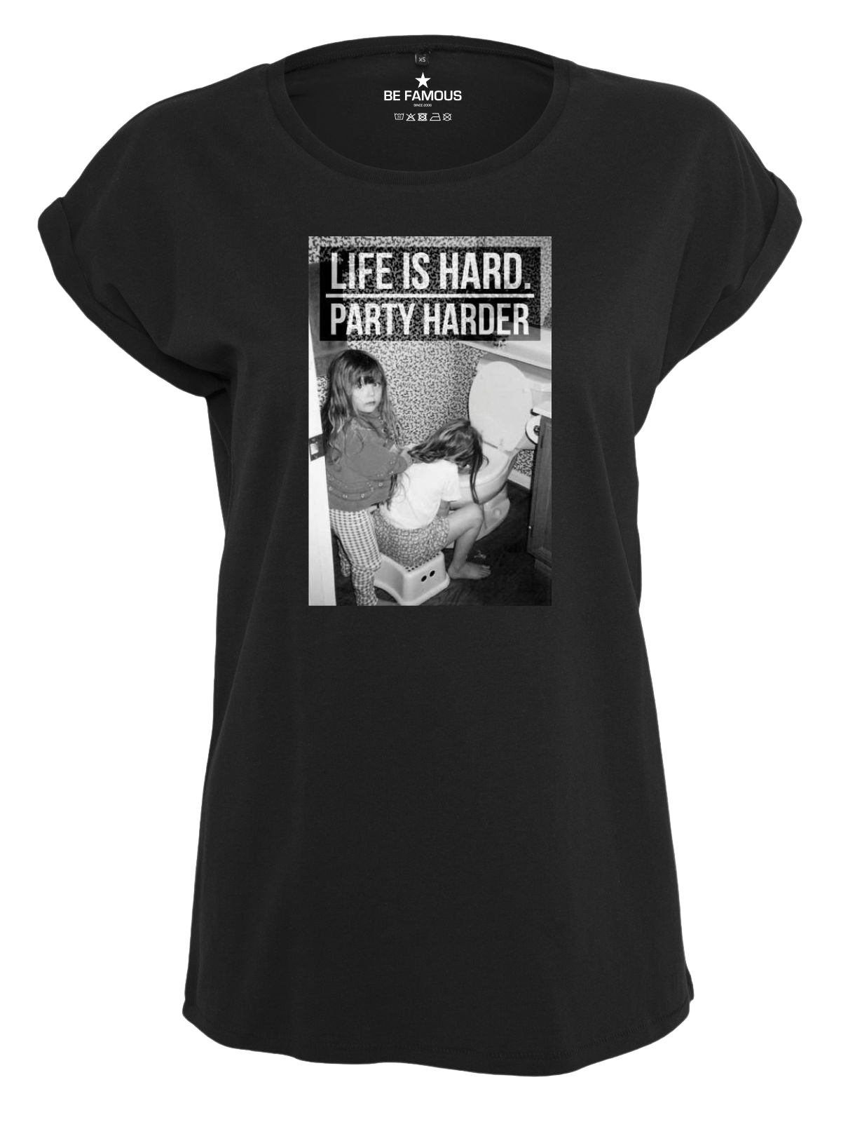 Be Famous Classic Roll Up T-Shirt Partyha