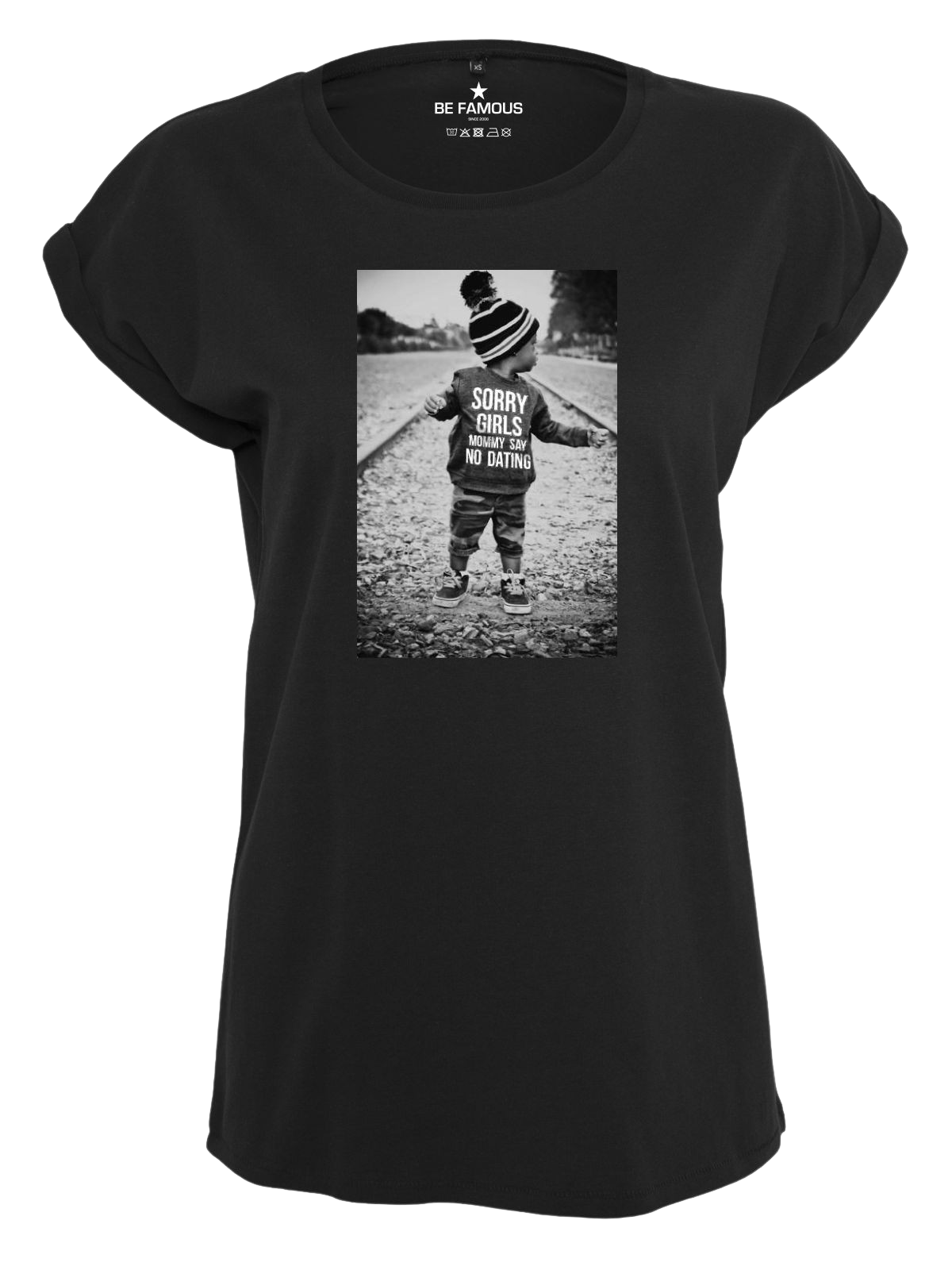 Be Famous Classic Roll Up T-Shirt Sorryg