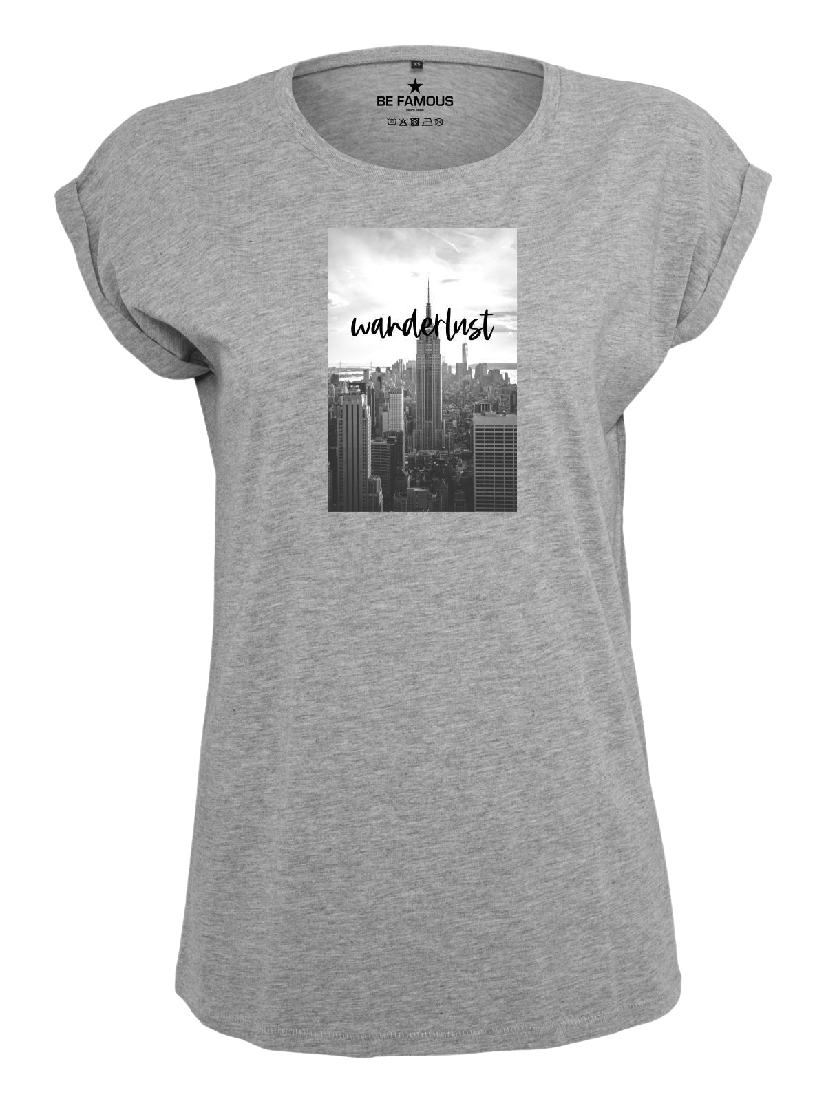 Be Famous Classic Roll Up T-Shirt Wanderlupho