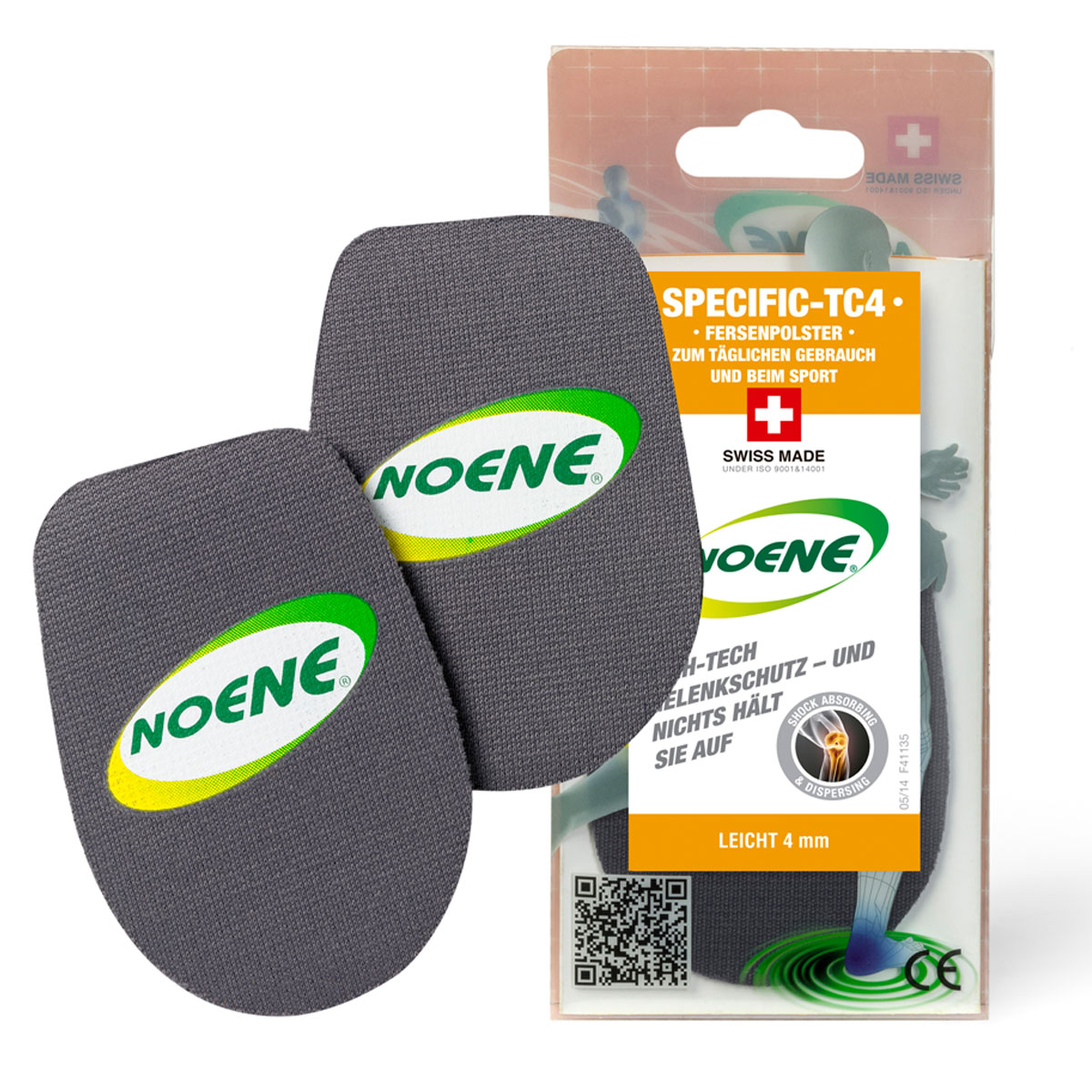 NOENE - High-Tech Gelenkschutz. Fersenkissen 4mm! NTC4