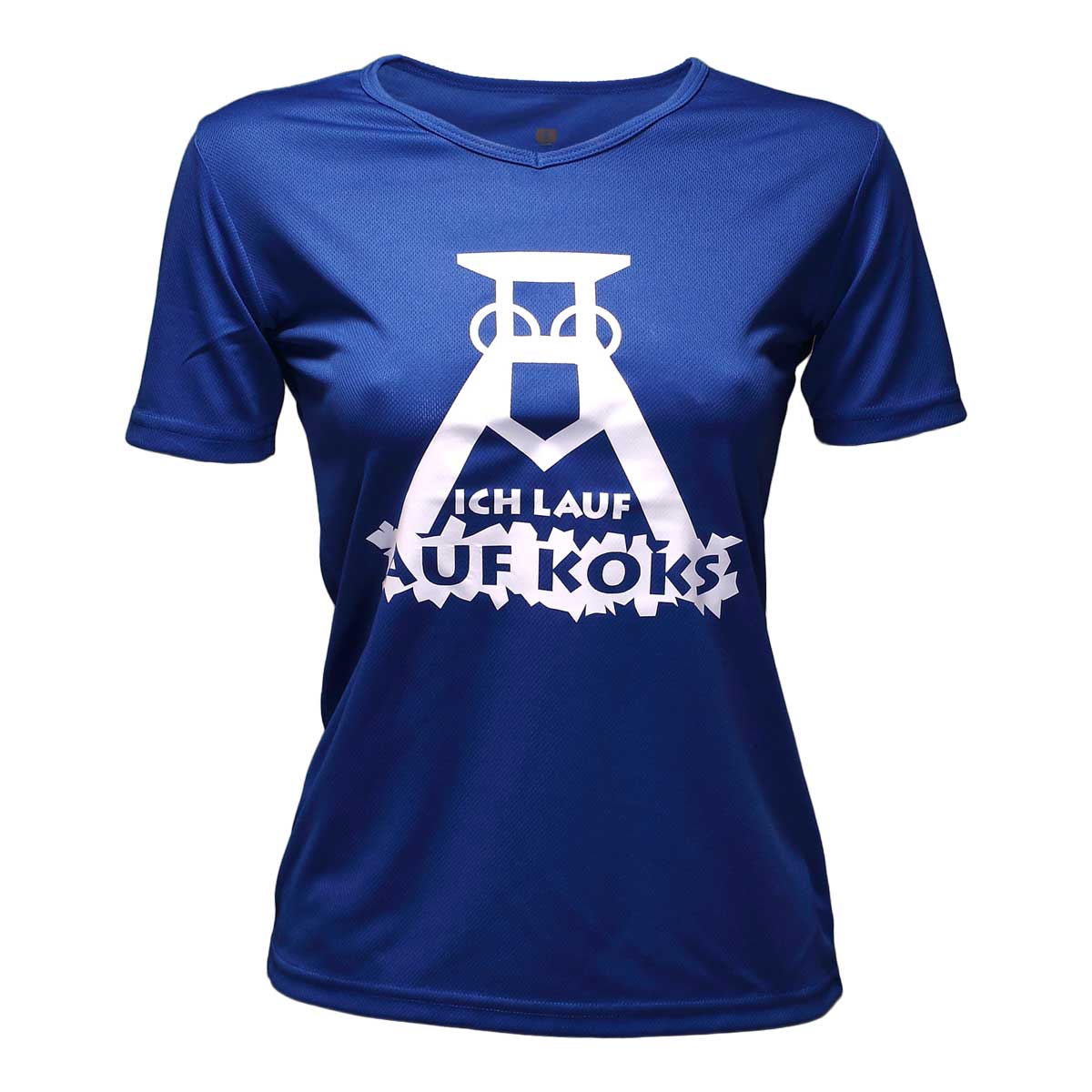 Ich lauf auf Koks Funktions T-shirt royal für Frauens