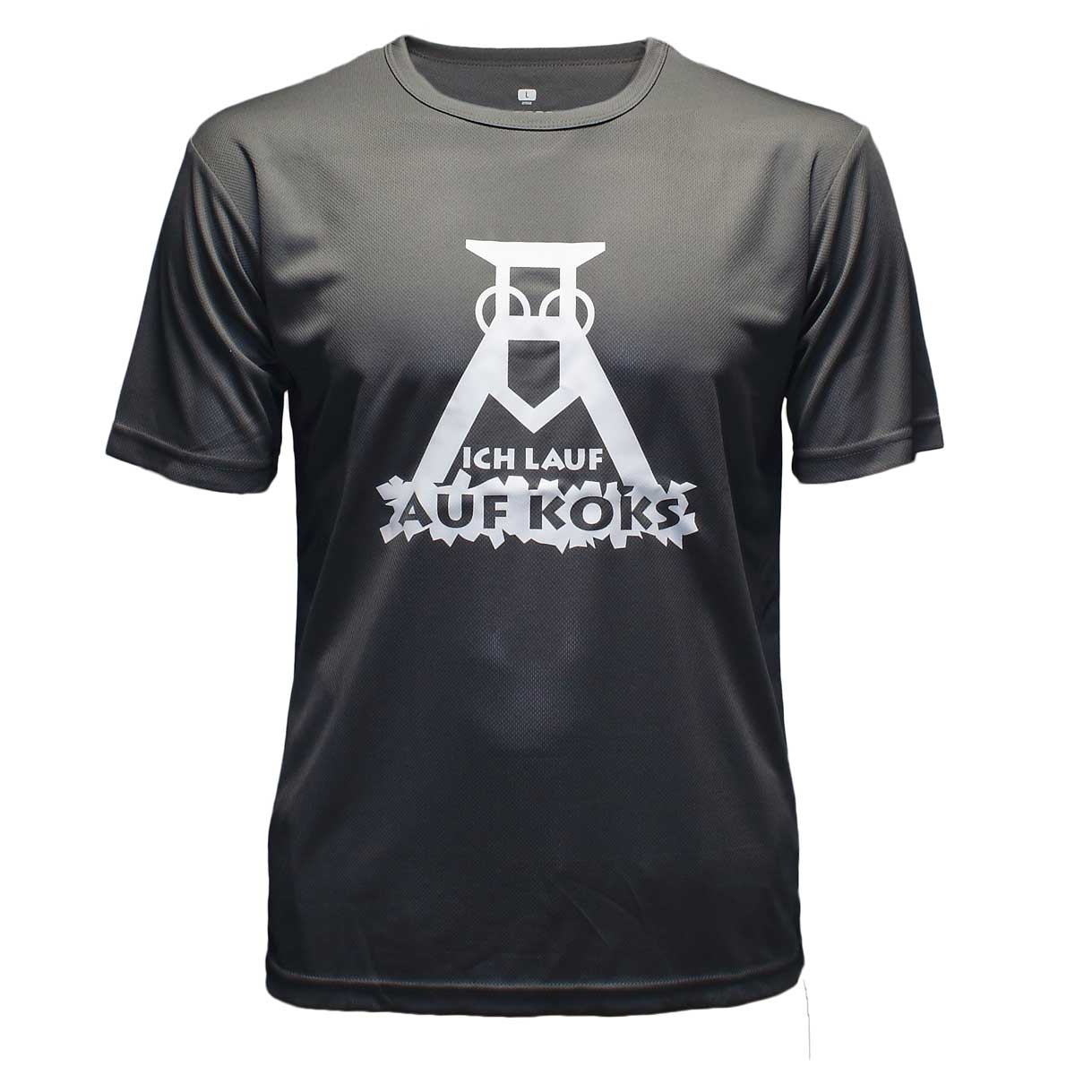 Ich lauf auf Koks Funktions T-Shirt anthracite für Männers