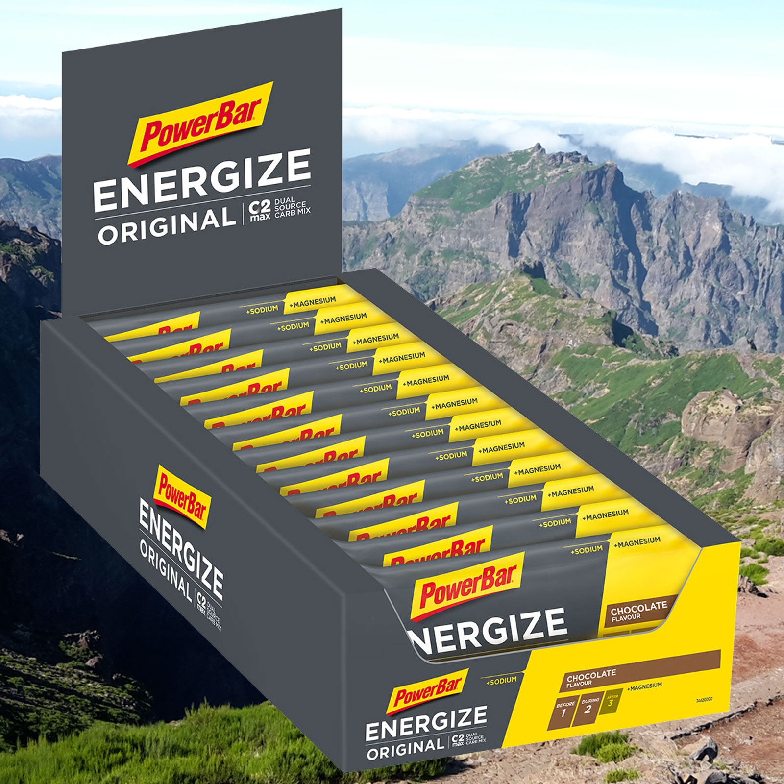 PowerBar ENERGIZE ORIGINAL Riegel Chocolate Box mit 15x55g