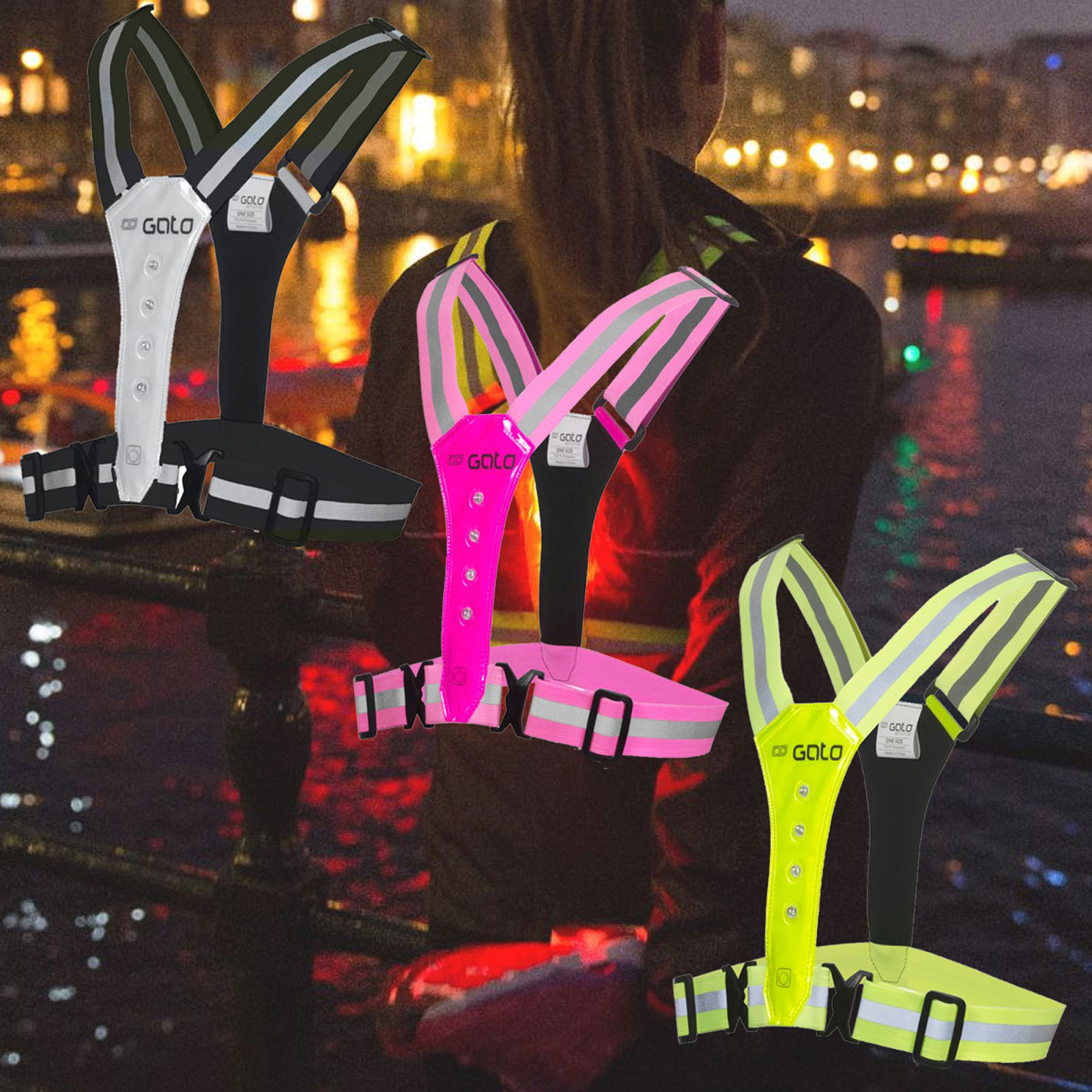 Gato LED Safer Sport Vest | Sicherheitsweste