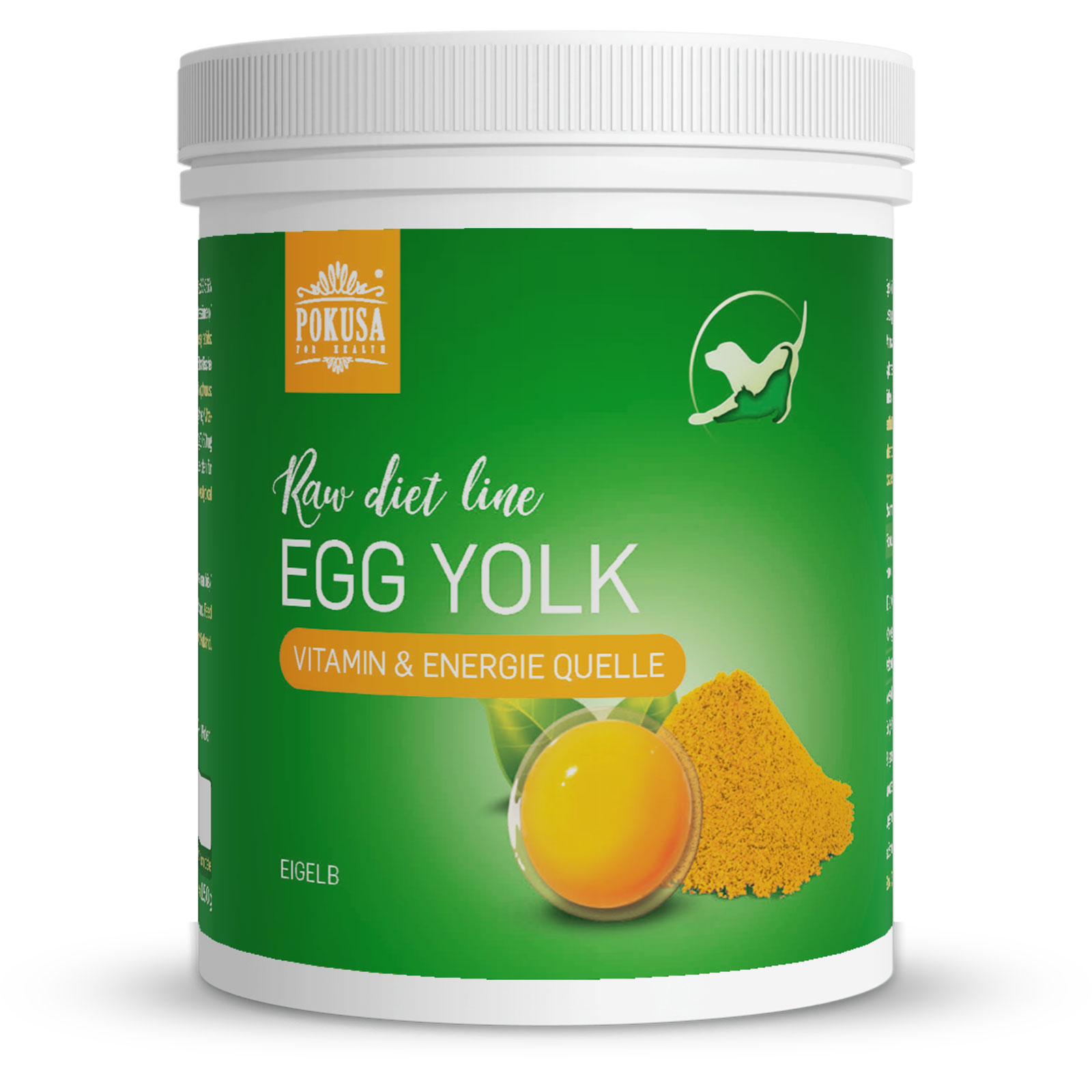 Pokusa Eigelb für Hunde und Katzen | 800g