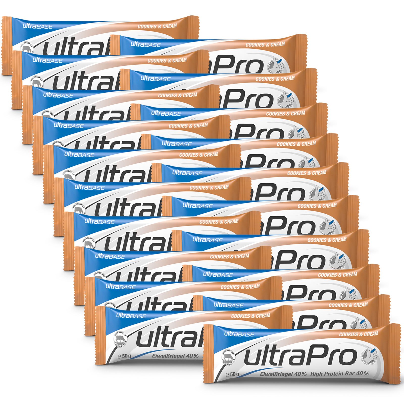 UltraSPORTS ultraBASE ultraPro Eiweiß Riegel 50g Cookies&Cream