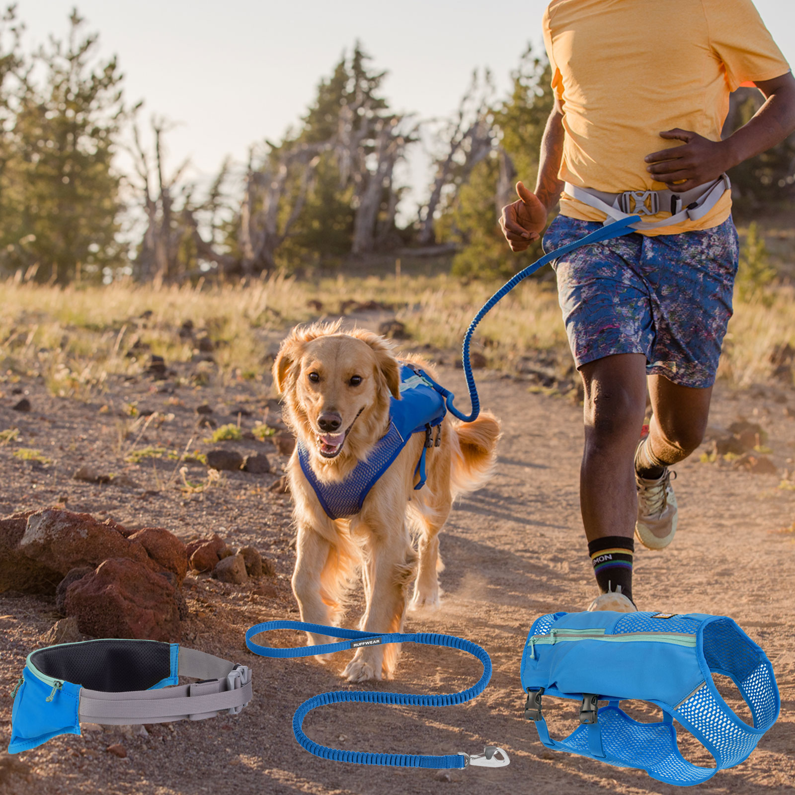 Ruffwear Trail Runner SET | Blue Pool
