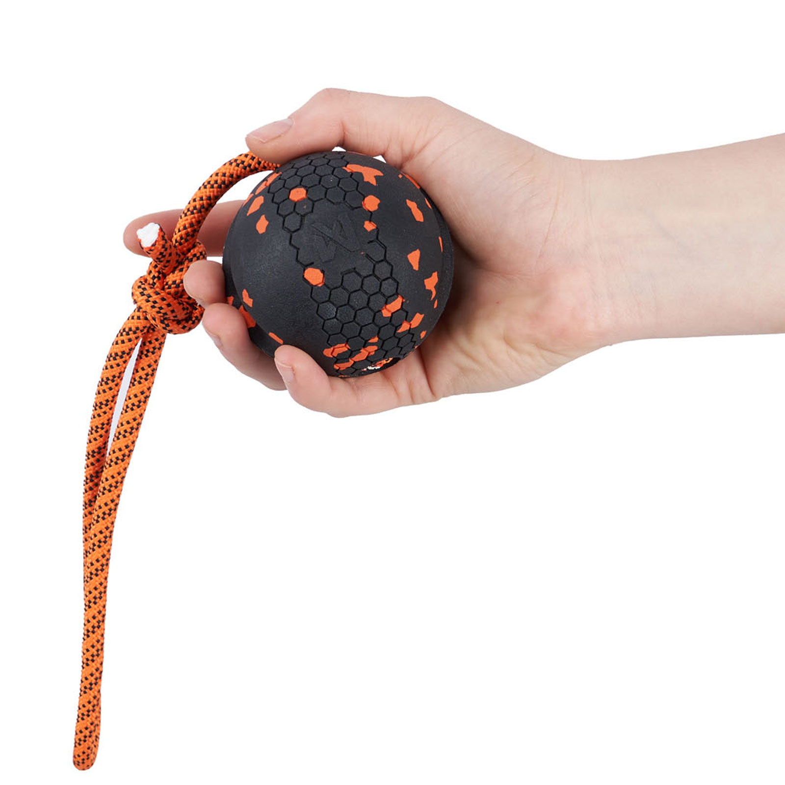 Non-stop dogwear Dog ball on rope 70mm| 8103